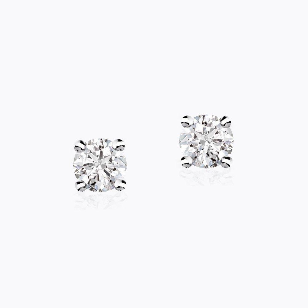 Diamantové náušnice 46, diamant, bílé zlato — Zlatnictví Vaněk Kolín
