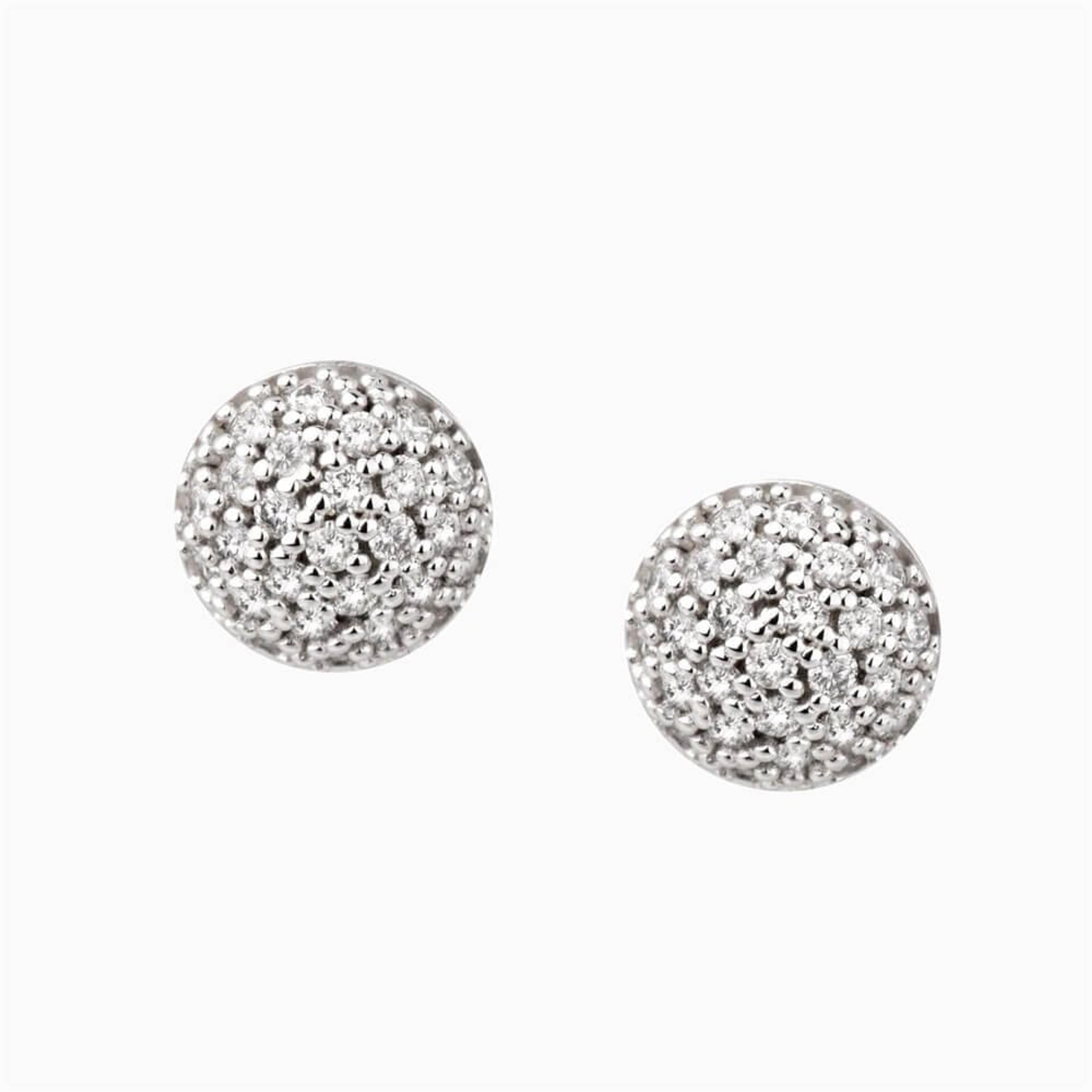 Diamantové náušnice 39, diamant, bílé zlato — Zlatnictví Vaněk Kolín