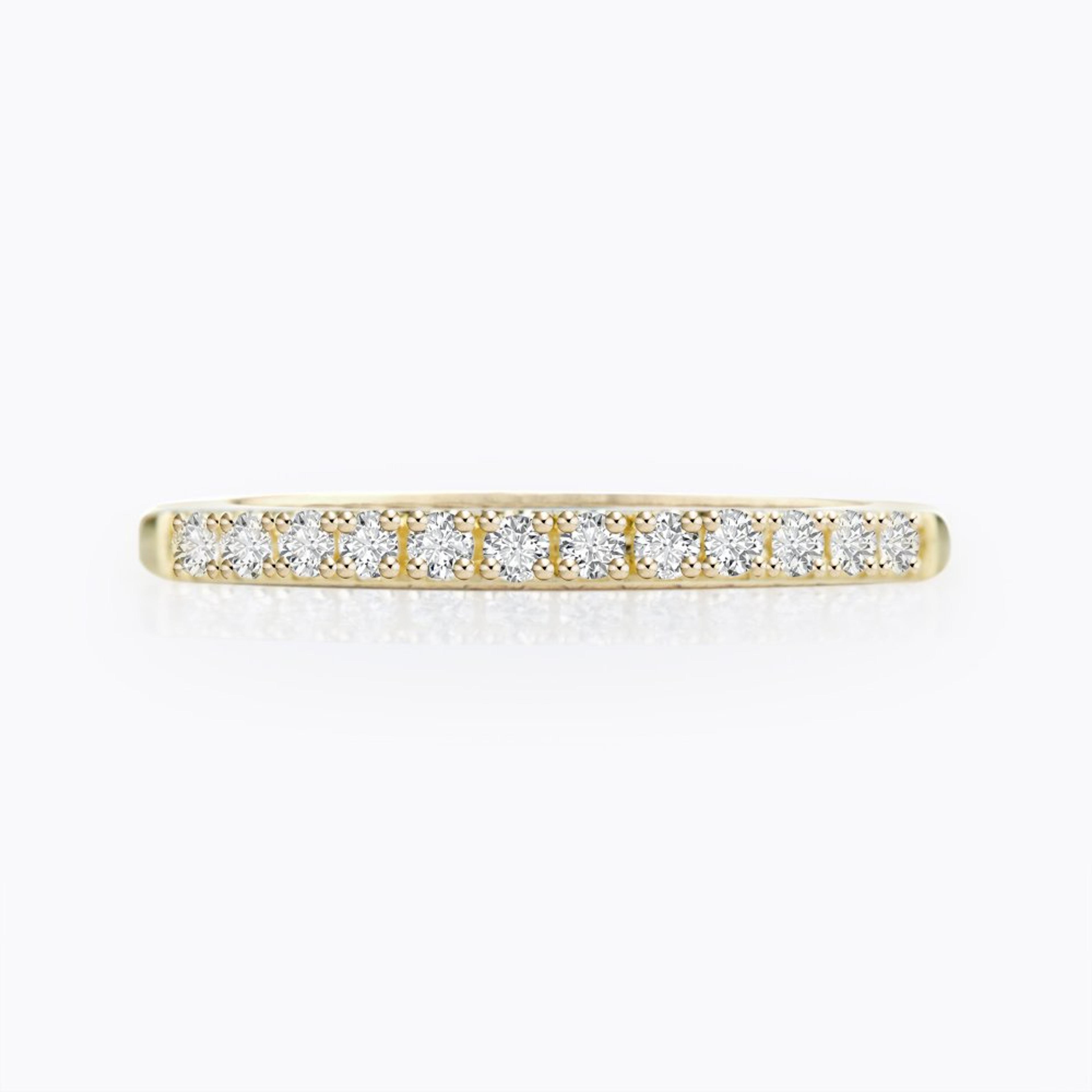 Diamantový prsten 138, diamant, žluté zlato — Zlatnictví Vaněk Kolín