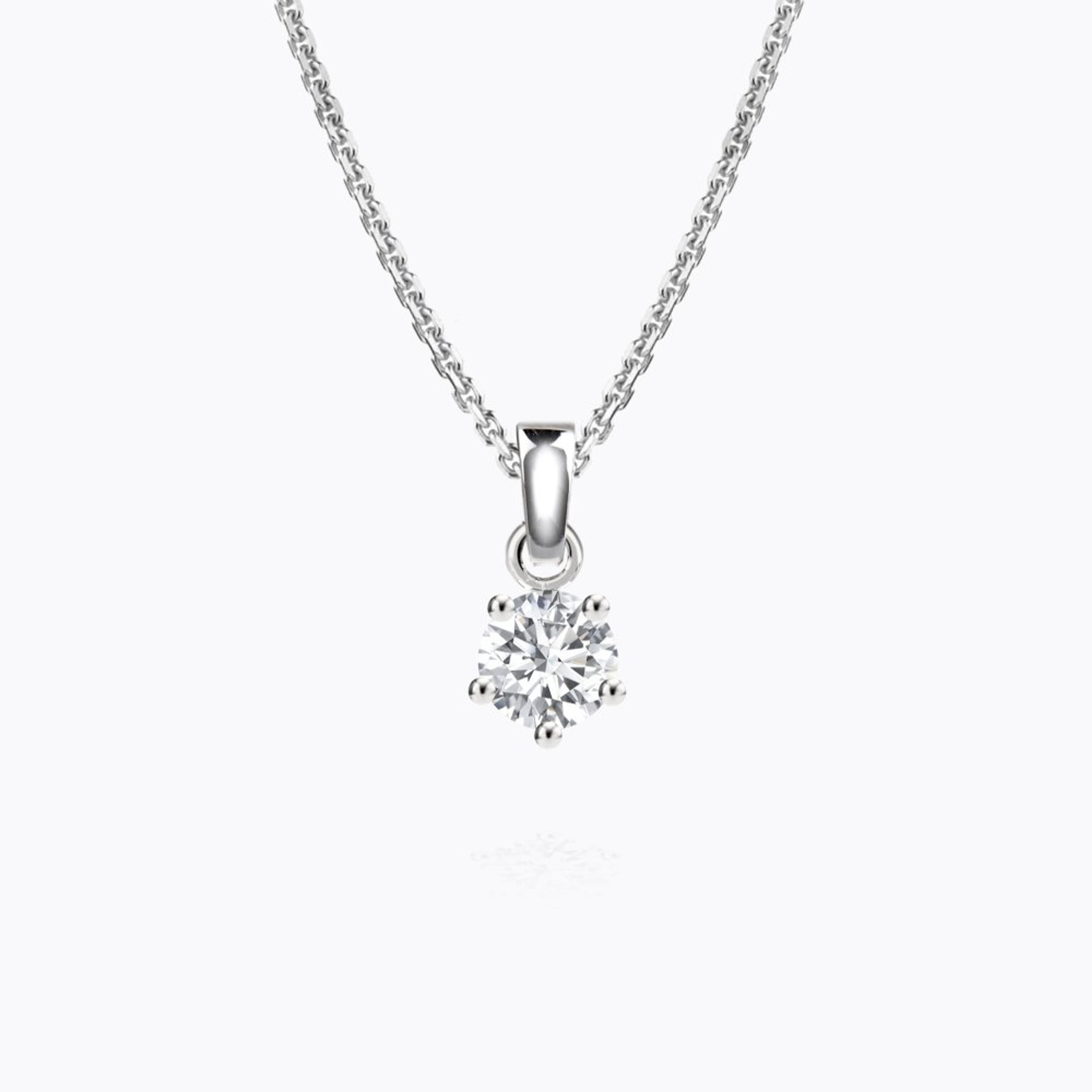 Diamantový přívěsek 74, diamant, bílé zlato — Zlatnictví Vaněk Kolín