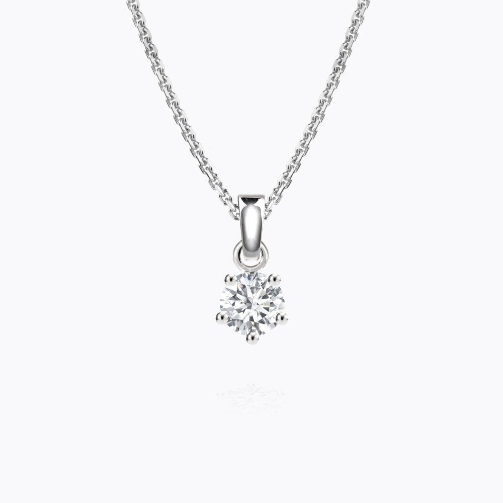 Diamantový přívěsek 74, diamant, bílé zlato — Zlatnictví Vaněk Kolín