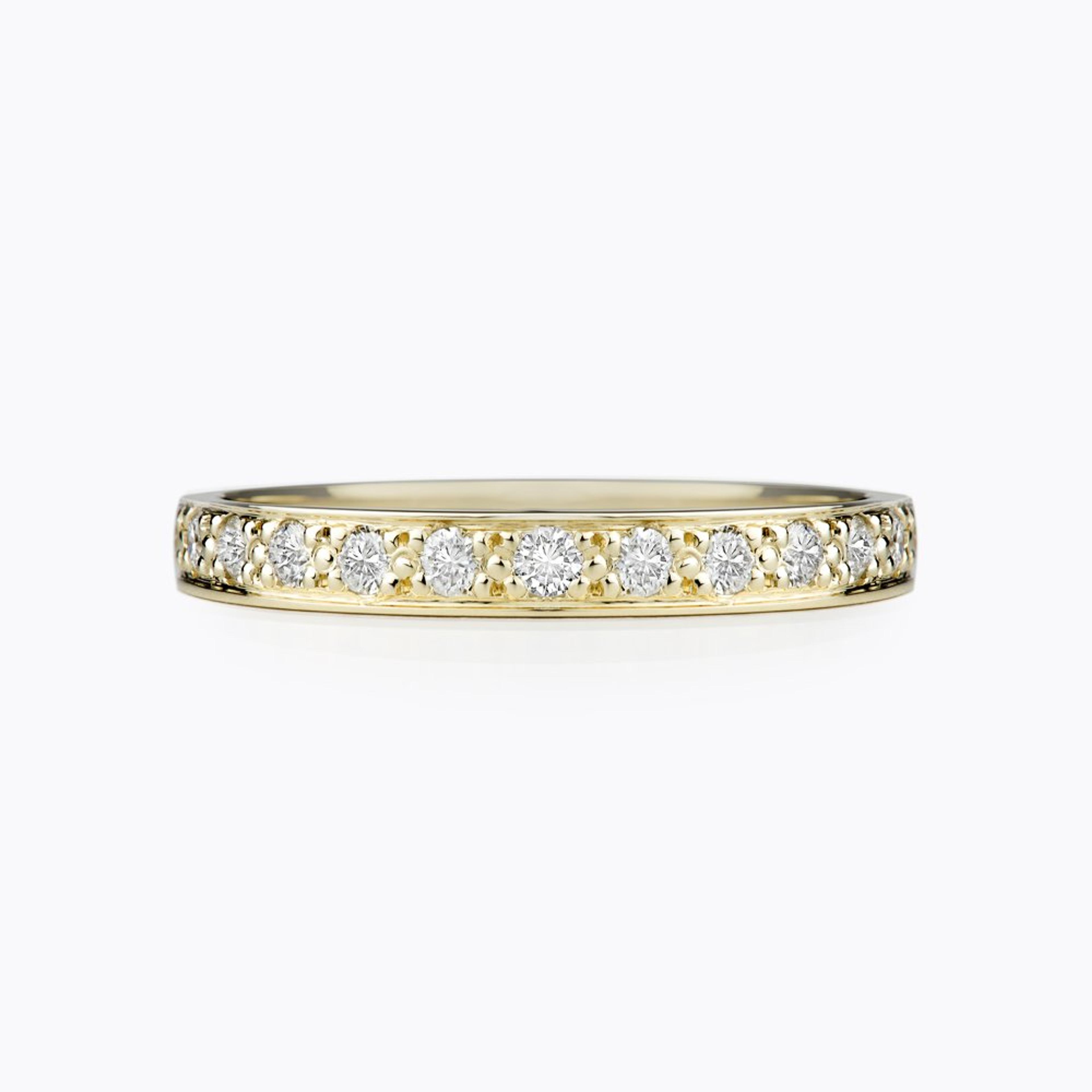 Snubní prsteny Optima 08, diamant, žluté zlato — Zlatnictví Vaněk Kolín