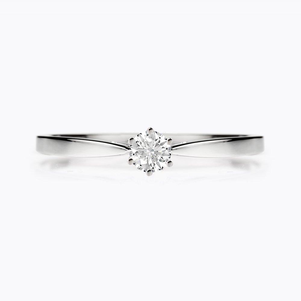 Diamantový prsten 87, diamant, bílé zlato — Zlatnictví Vaněk Kolín