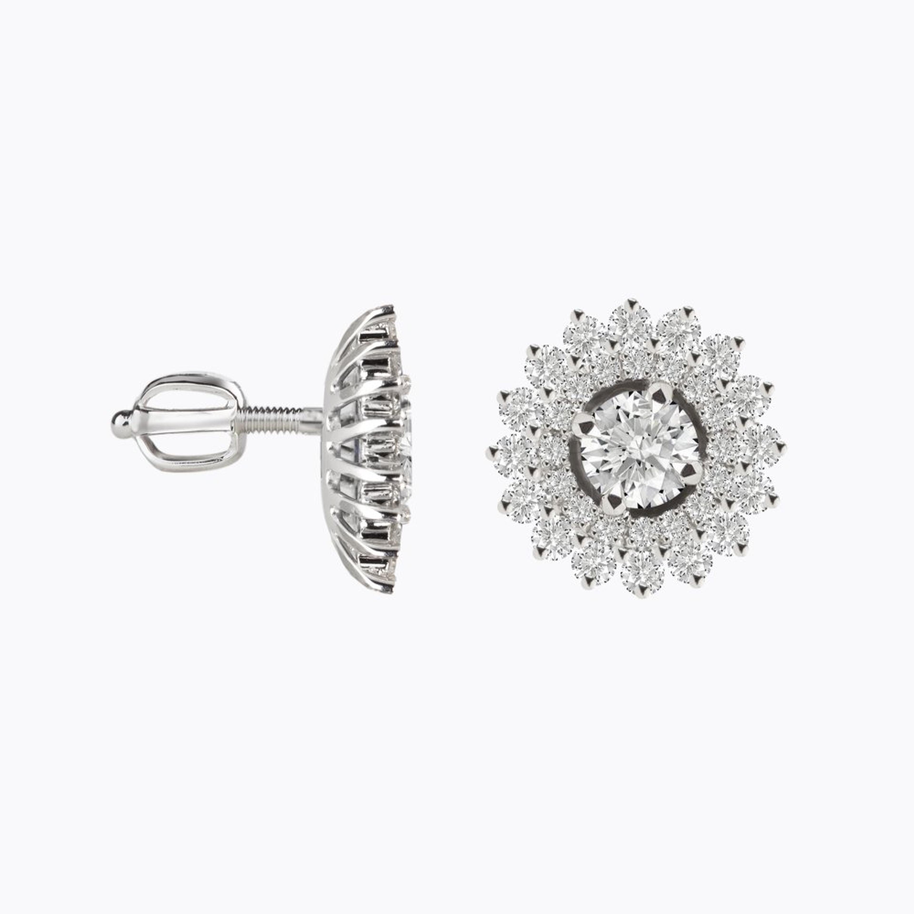 Diamantové náušnice 99, diamant — Zlatnictví Vaněk Kolín