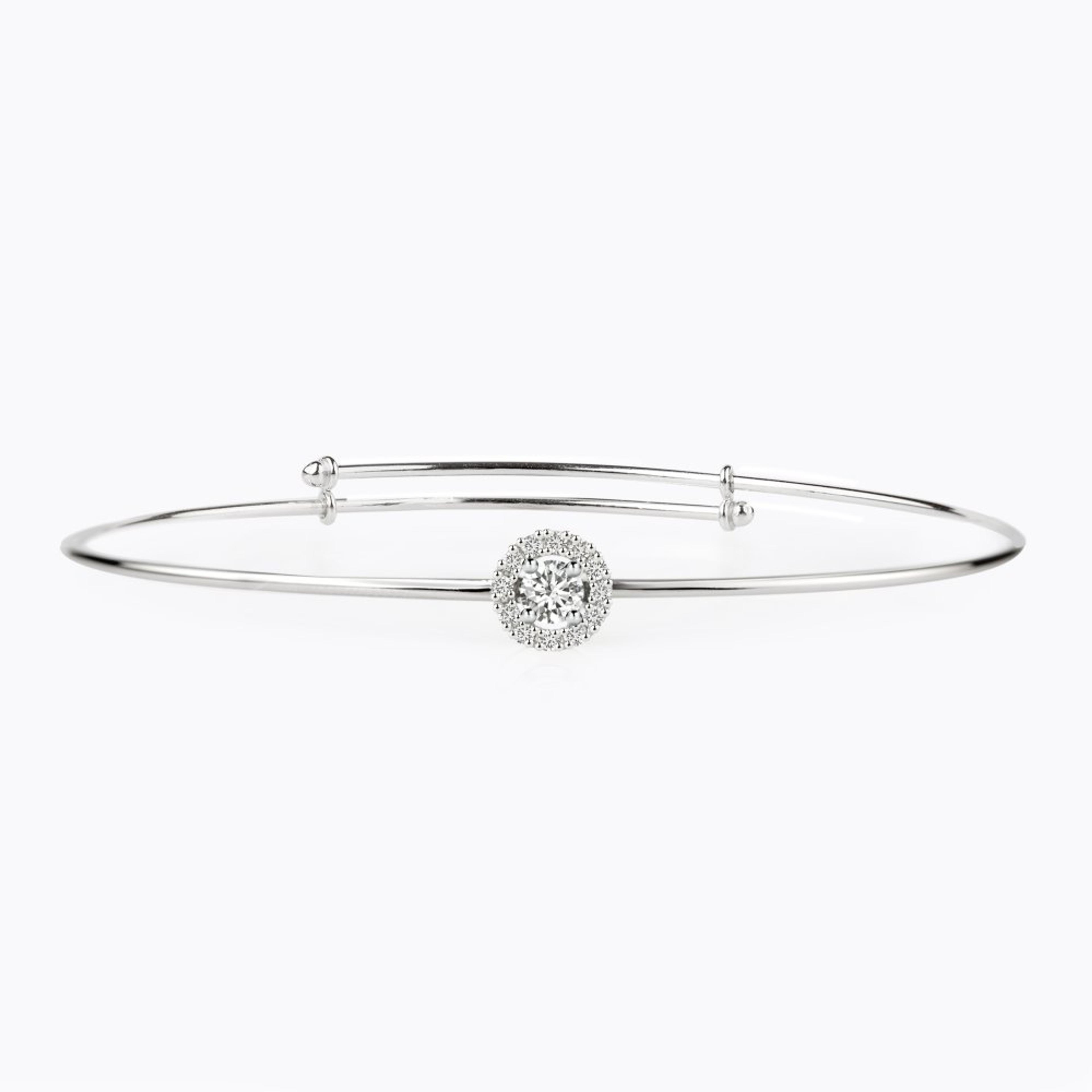 Náramek s diamanty 13, diamant, bílé zlato — Zlatnictví Vaněk Kolín