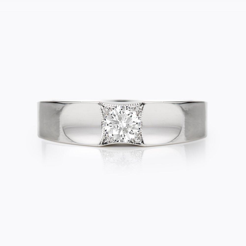 Diamantový prsten 99, diamant, bílé zlato — Zlatnictví Vaněk Kolín