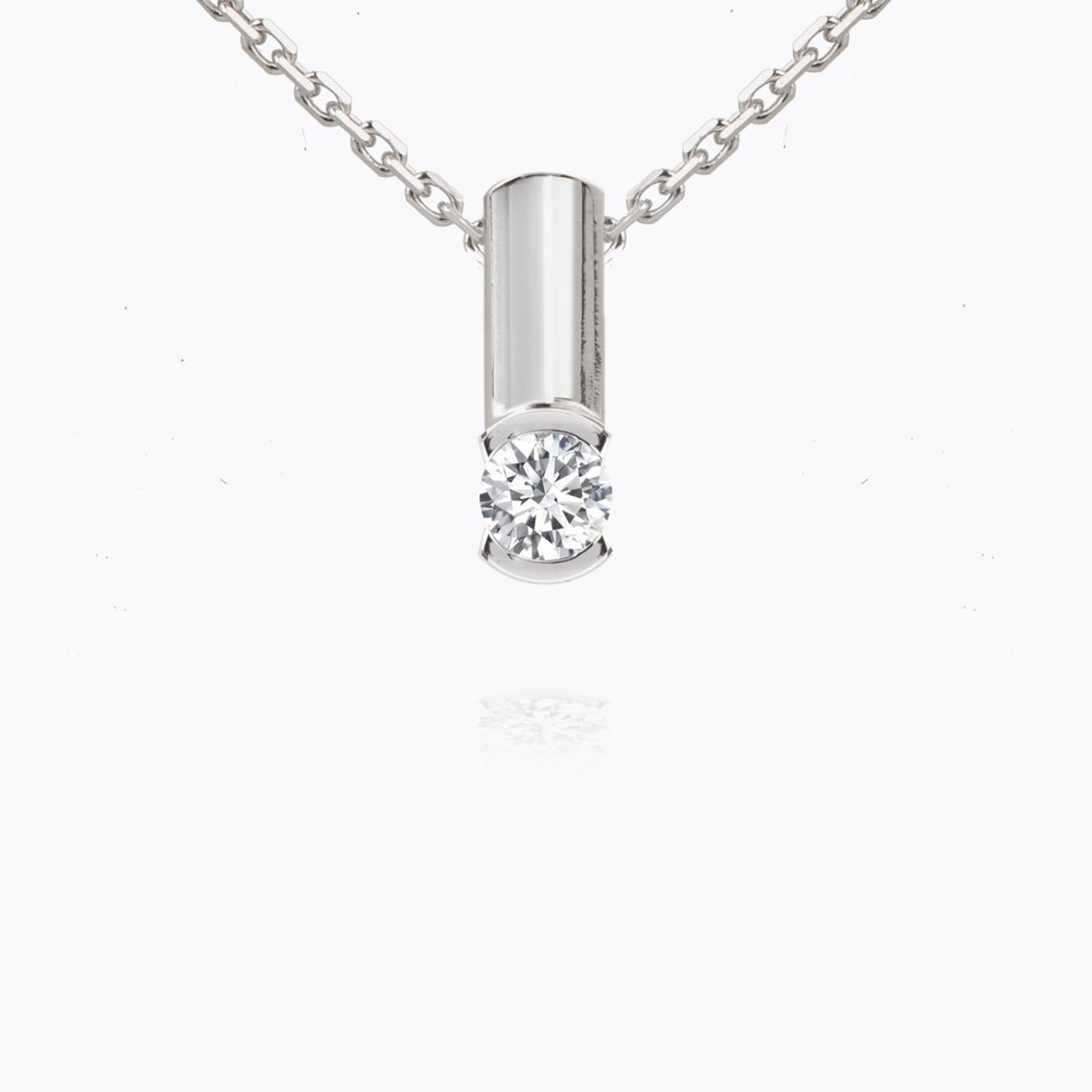 Diamantový přívěsek 77, diamant, bílé zlato — Zlatnictví Vaněk Kolín
