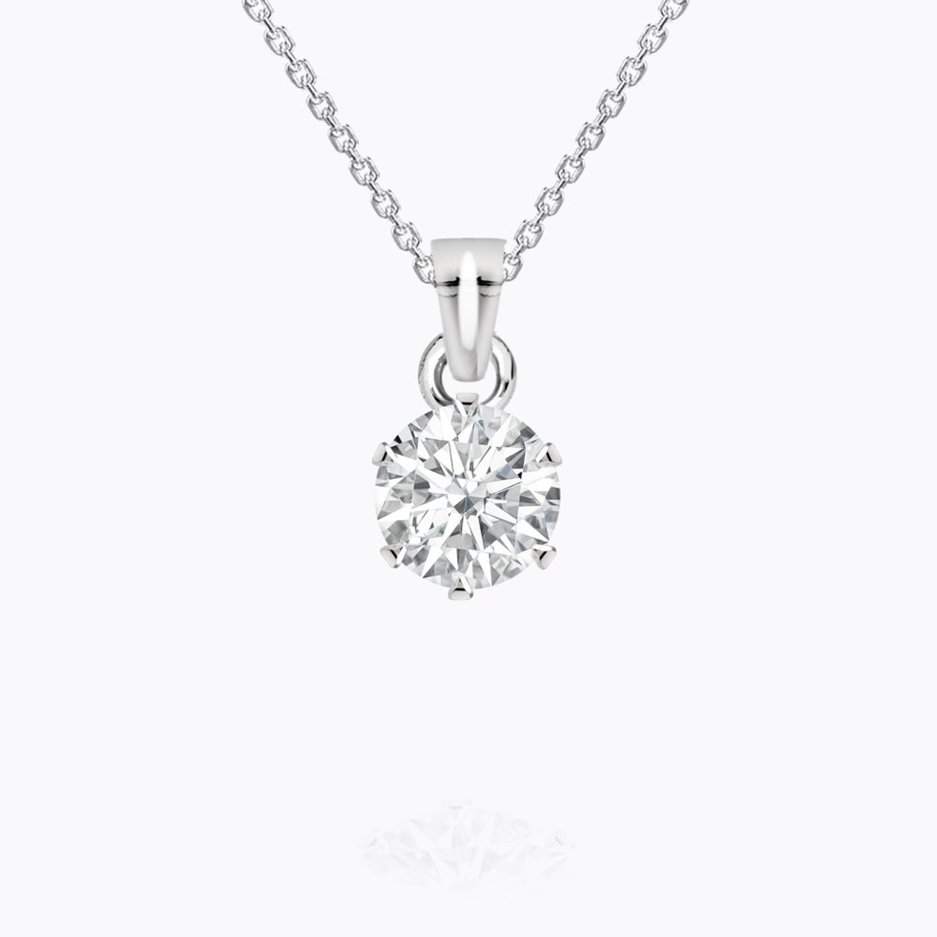 Diamantový přívěsek 66, diamant, bílé zlato — Zlatnictví Vaněk Kolín