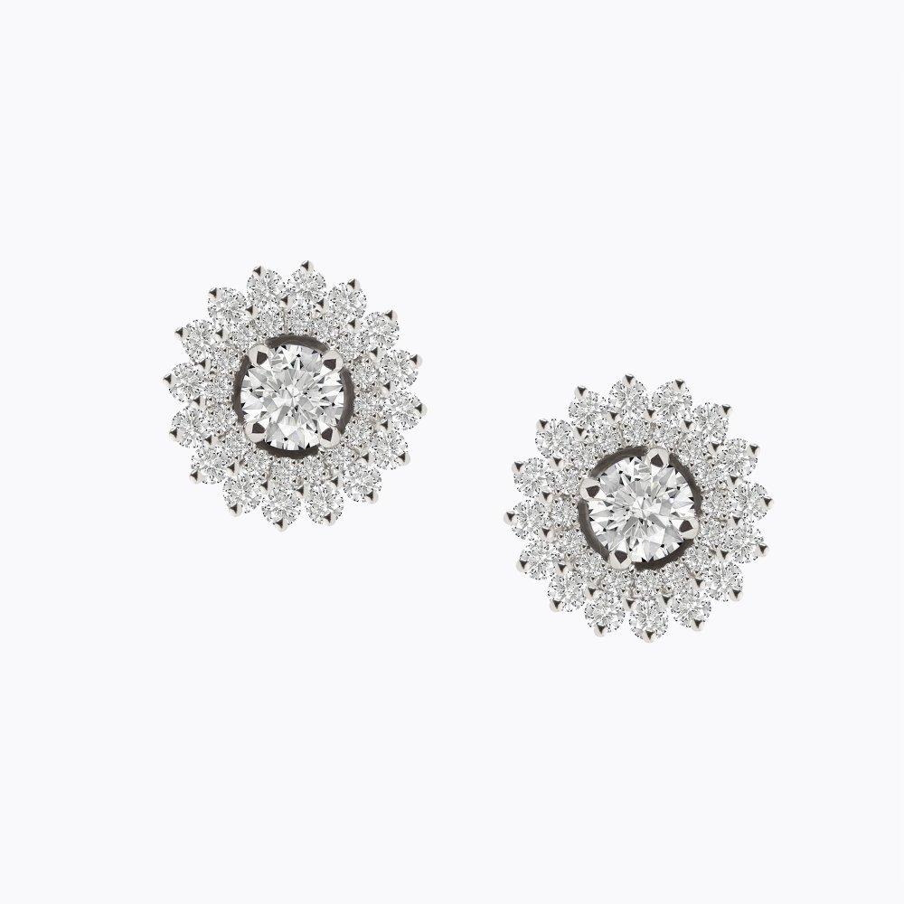 Diamantové náušnice 99, diamant — Zlatnictví Vaněk Kolín