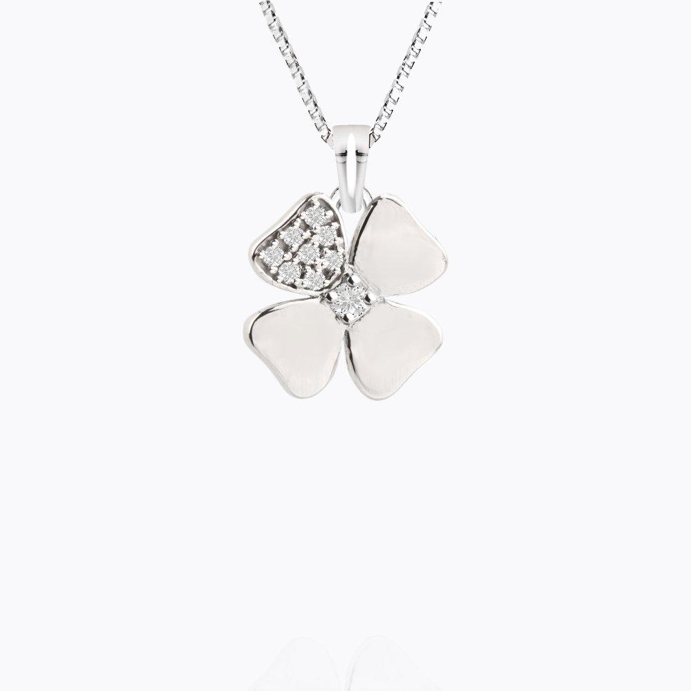 Diamantový přívěsek 62, diamant, bílé zlato — Zlatnictví Vaněk Kolín