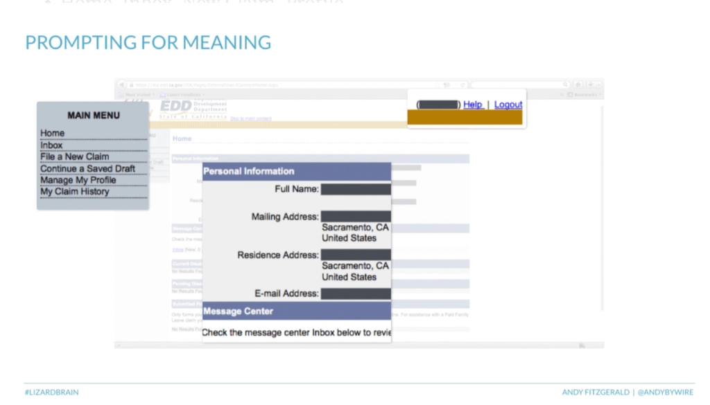 Detail view of activation patterns on the EDD website.