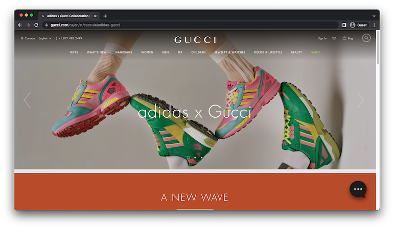 adidas x Gucci collaboration