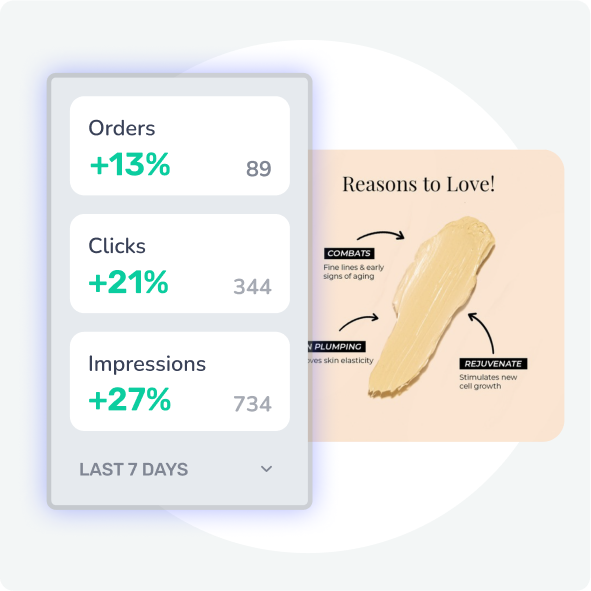 Example of ModeMagic's order insights for Shopify stores