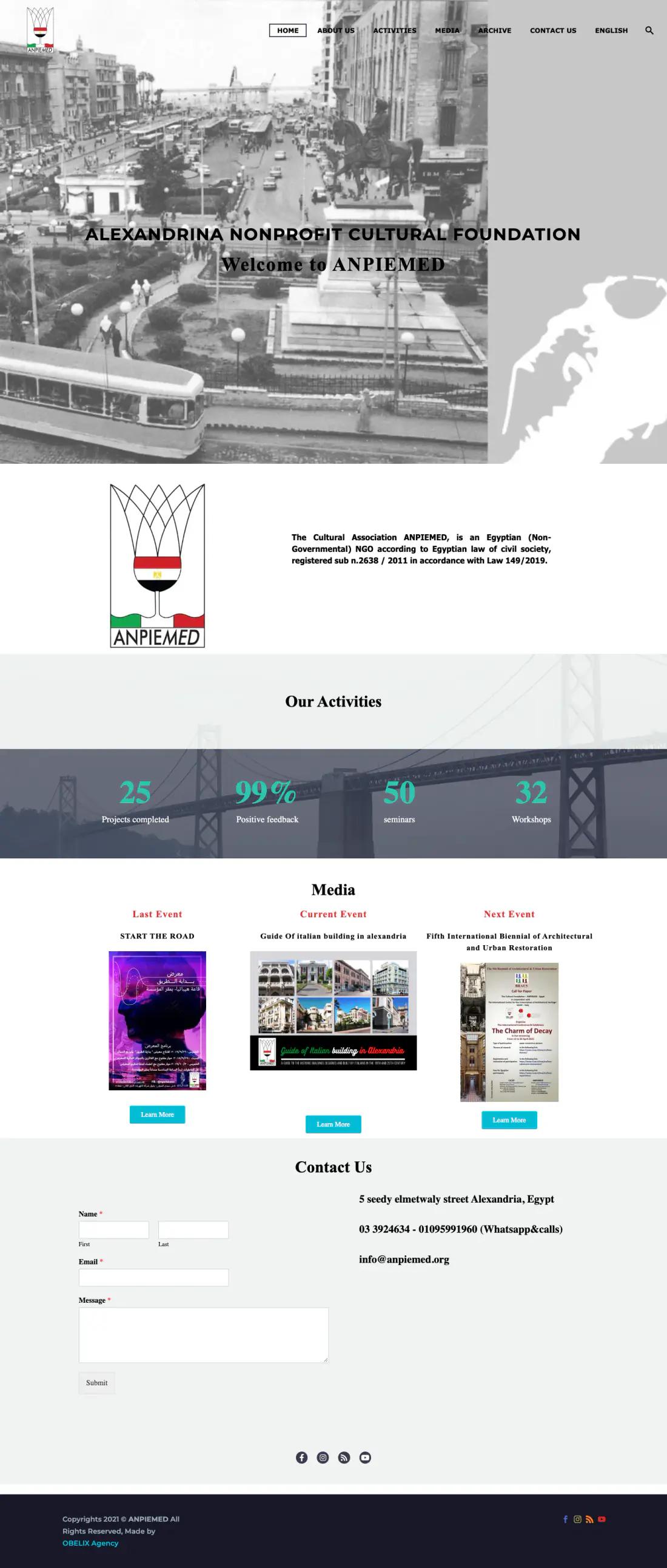 ANPIEMED desktop website preview