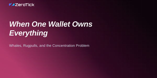 When One Wallet Owns Everything: Whales, Rugpulls, and the Concentration Problem