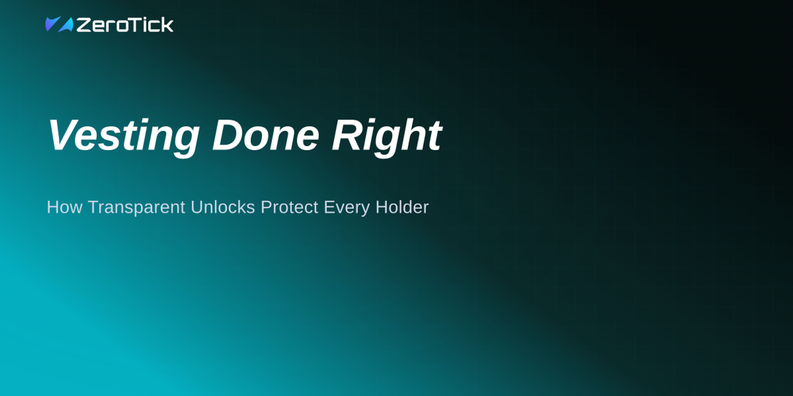 Vesting Done Right: How Transparent Unlocks Protect Every Holder
