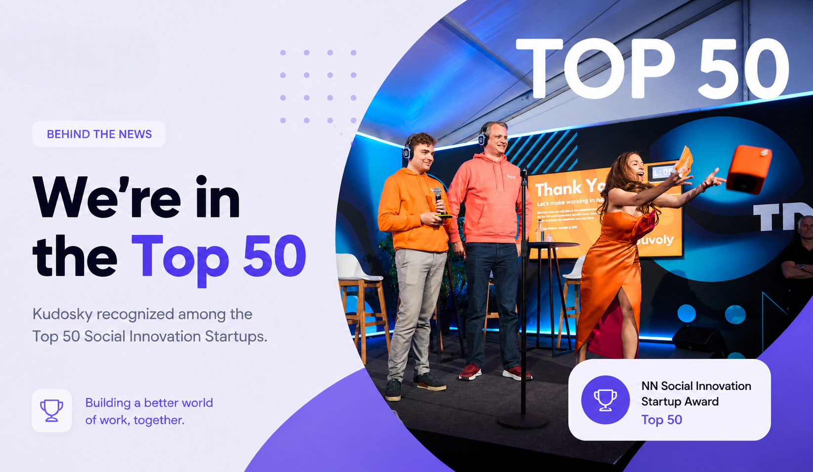 We Made the Top 50: Kudosky Named Among Europe’s Best Social Impact Startups of 2026