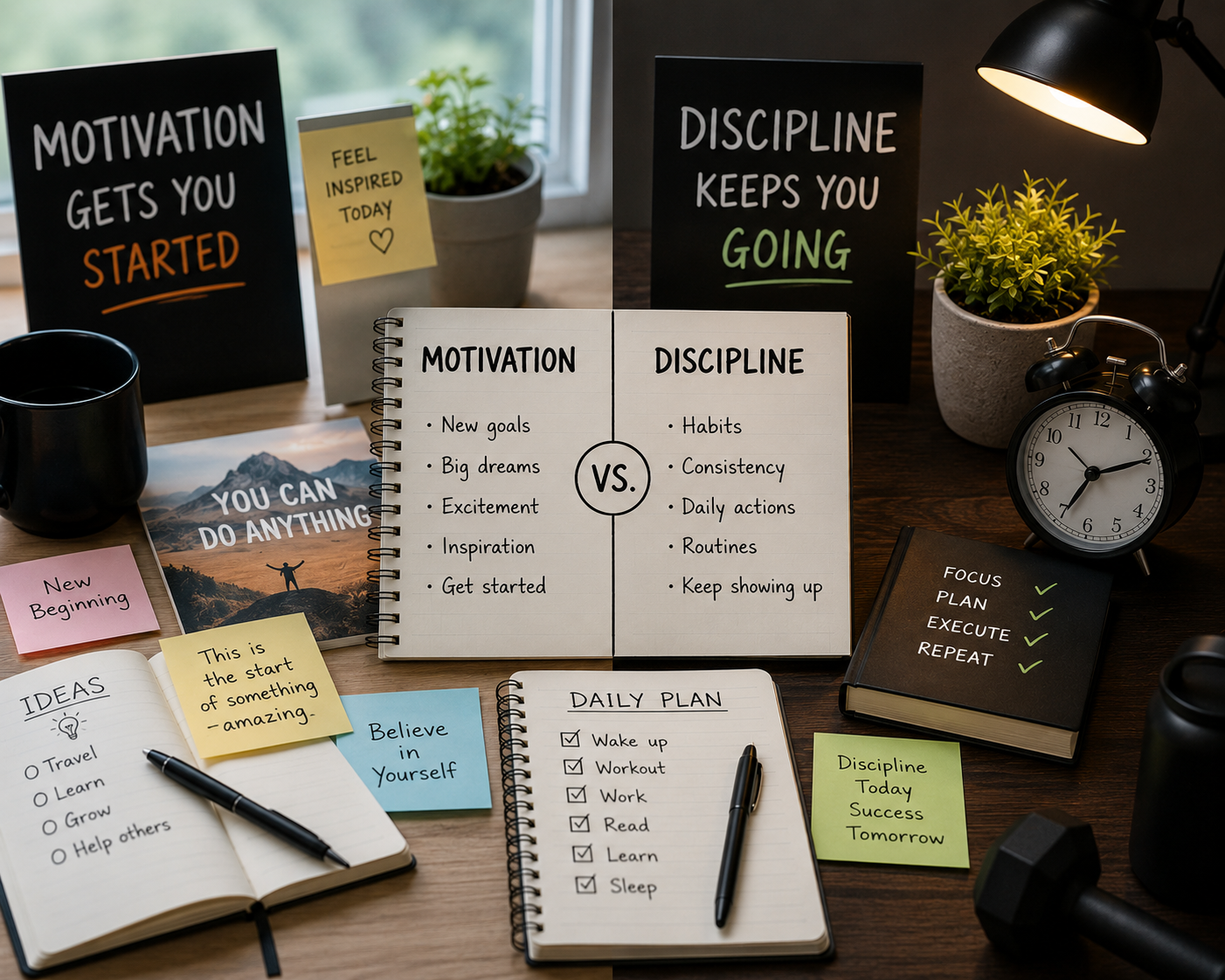 The Difference Between Discipline and Motivation