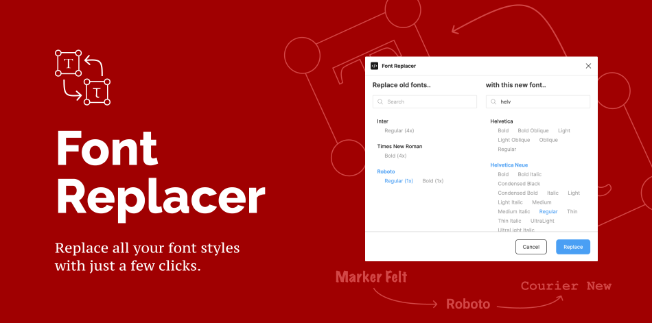 Font Replacer plugin