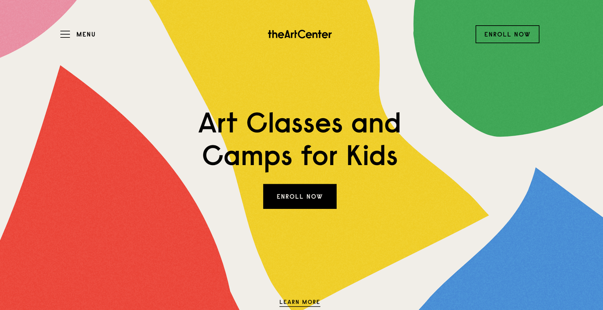 The Art Center homepage