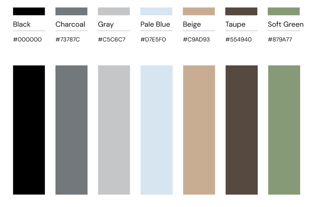 Minimalist color palette deals