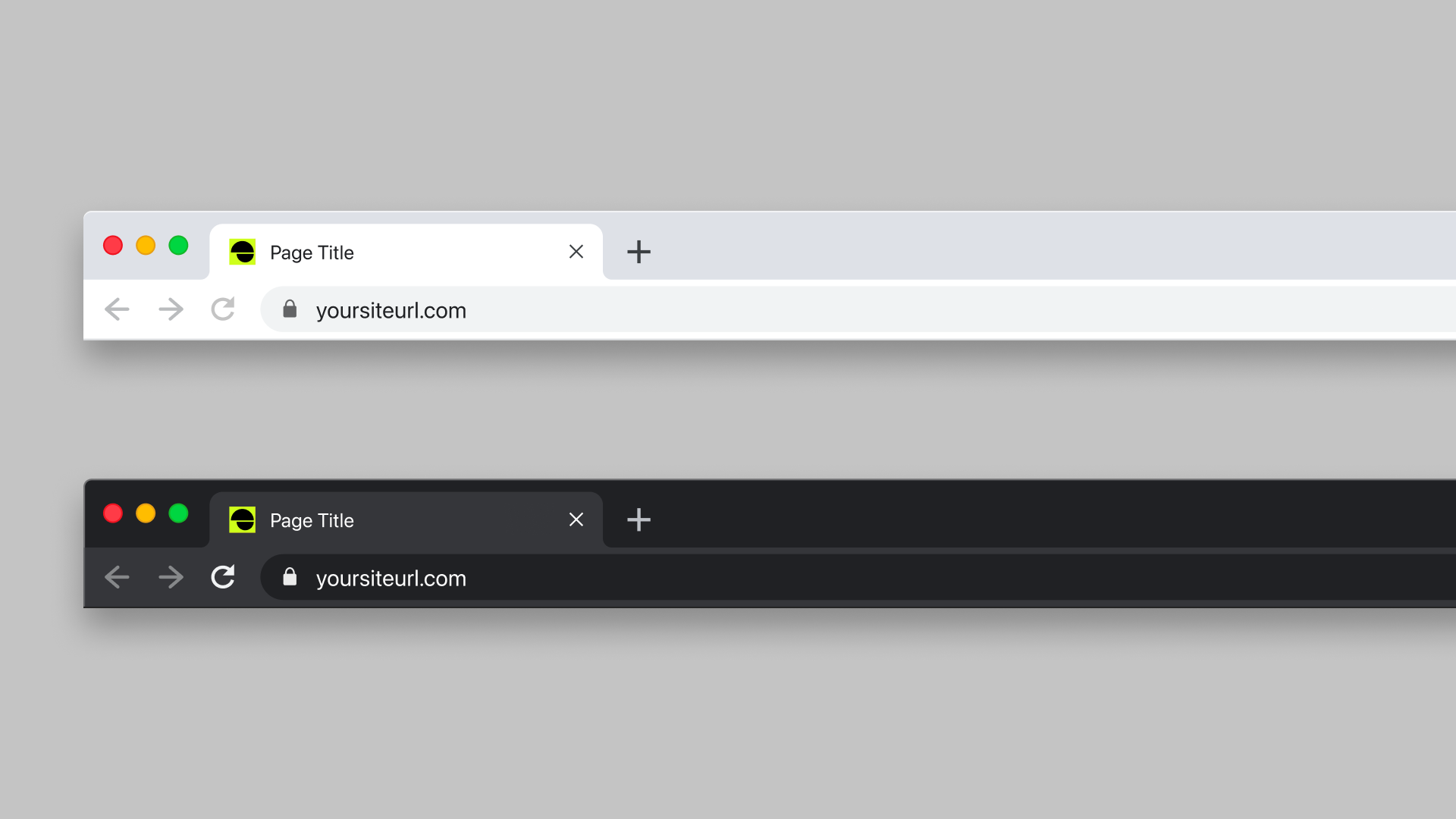 The view of navigation bar on the website with open Dodonut page and its favicon 