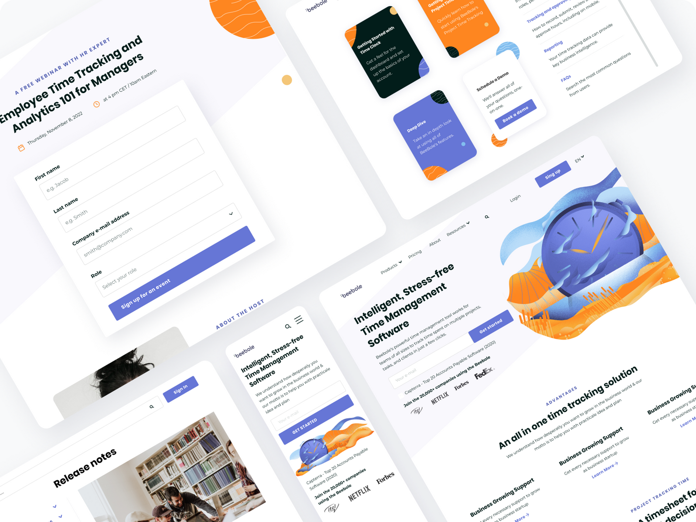 Case study of brand new website for SAAS company Beebole