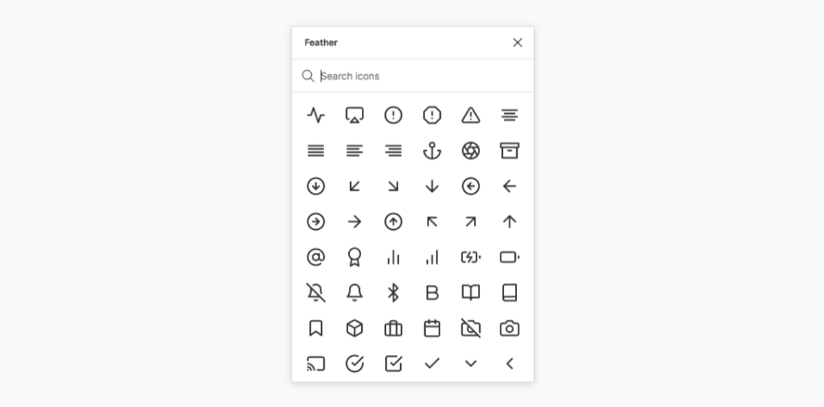 Feather Icons plugin