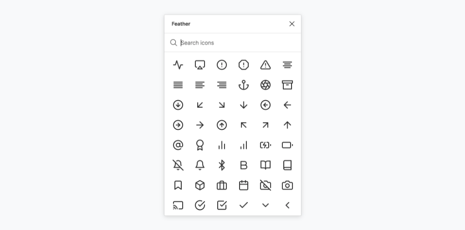 Feather Icons plugin