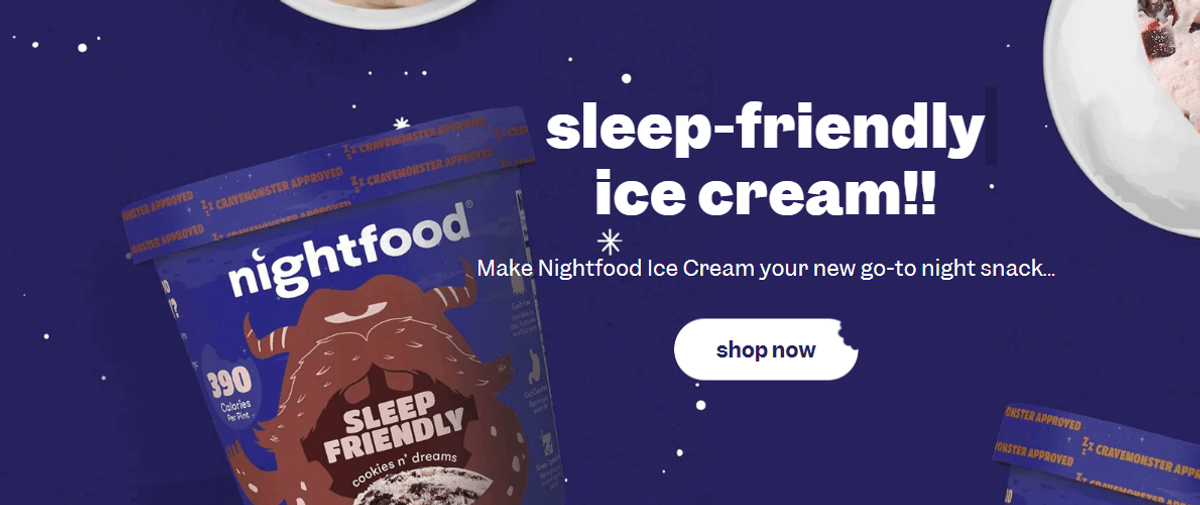 Nightfood homepage