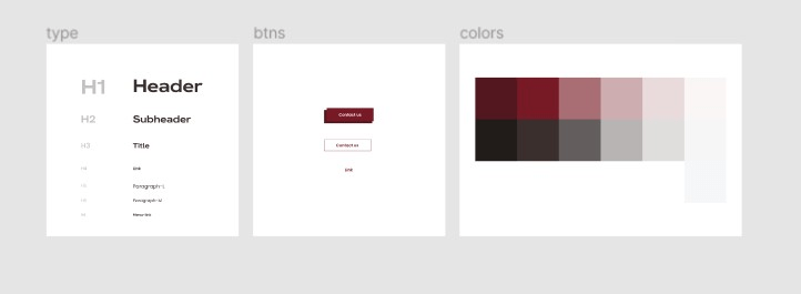 Styleguide for the new ADEK's website