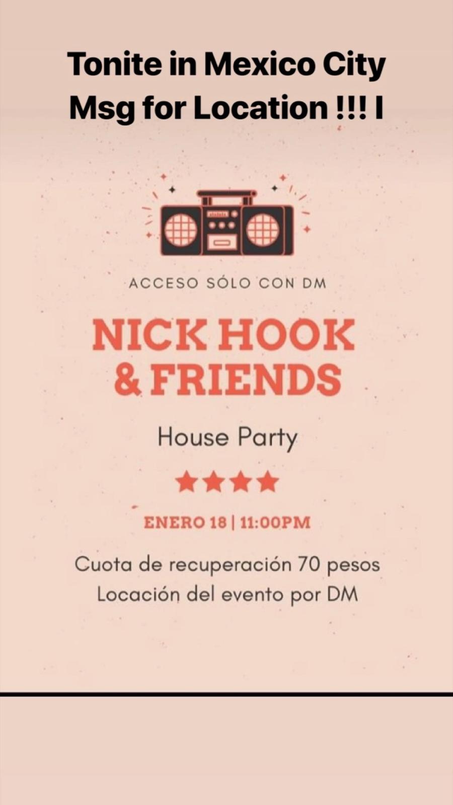 CDMX era · CDMX HOUSE PARTY FLYER