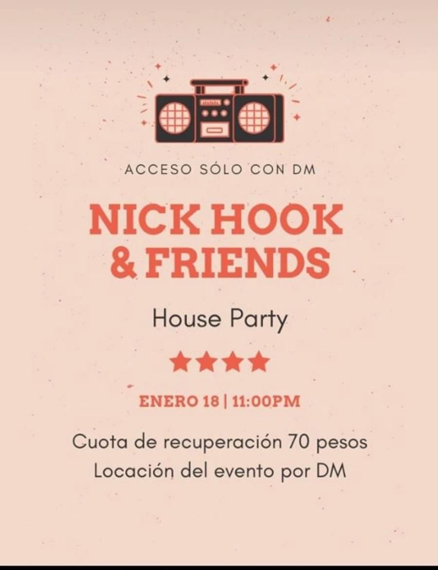 CDMX era · HOUSE PARTY FLYER CDMX
