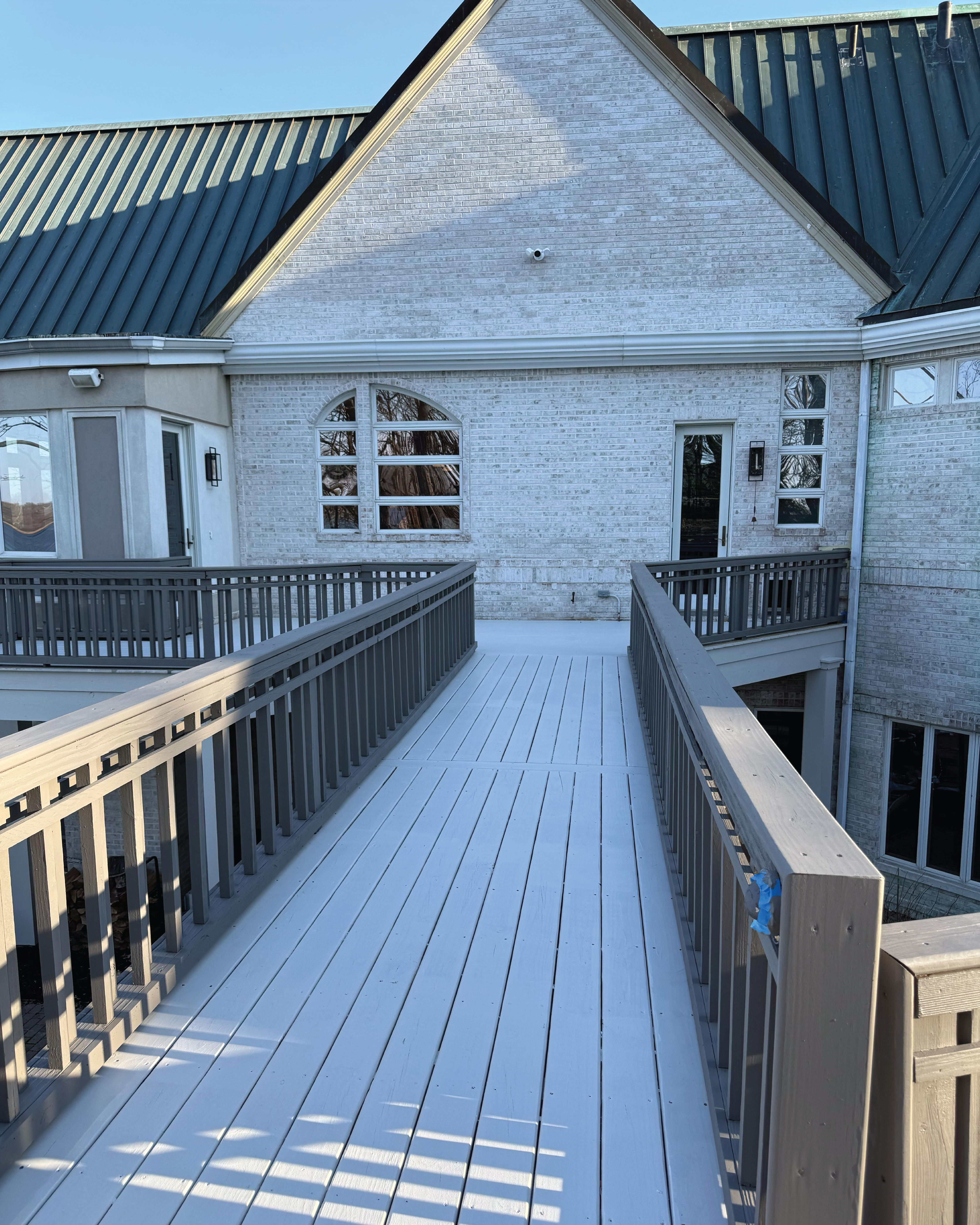 Deck solid color restain