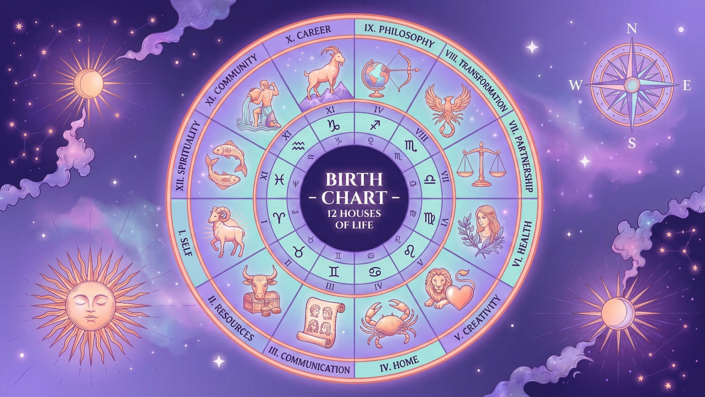 The 12 Houses of Astrology: What Each House Means in Your Chart