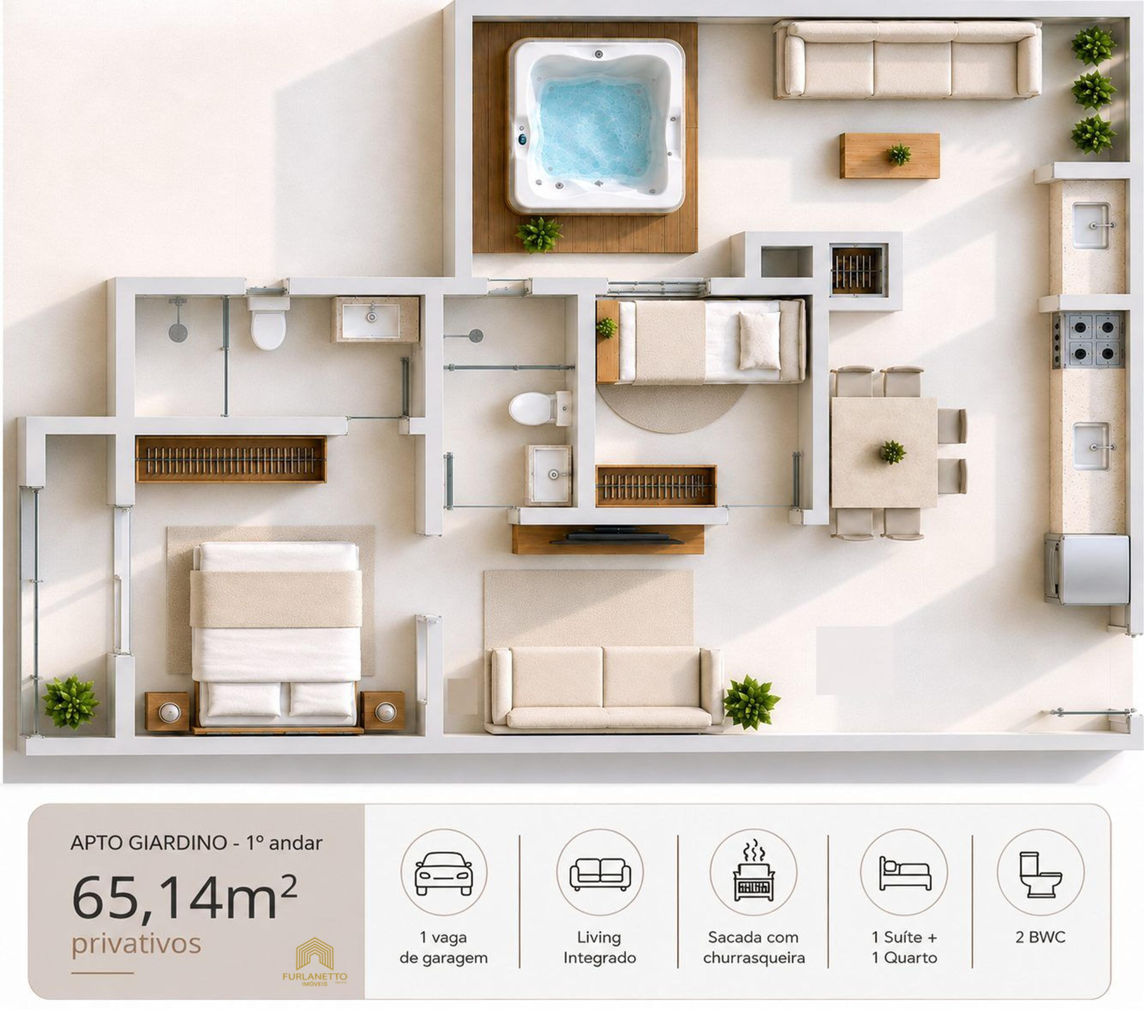 Apartamento à venda no bairro Saguaçu com suíte — foto 5