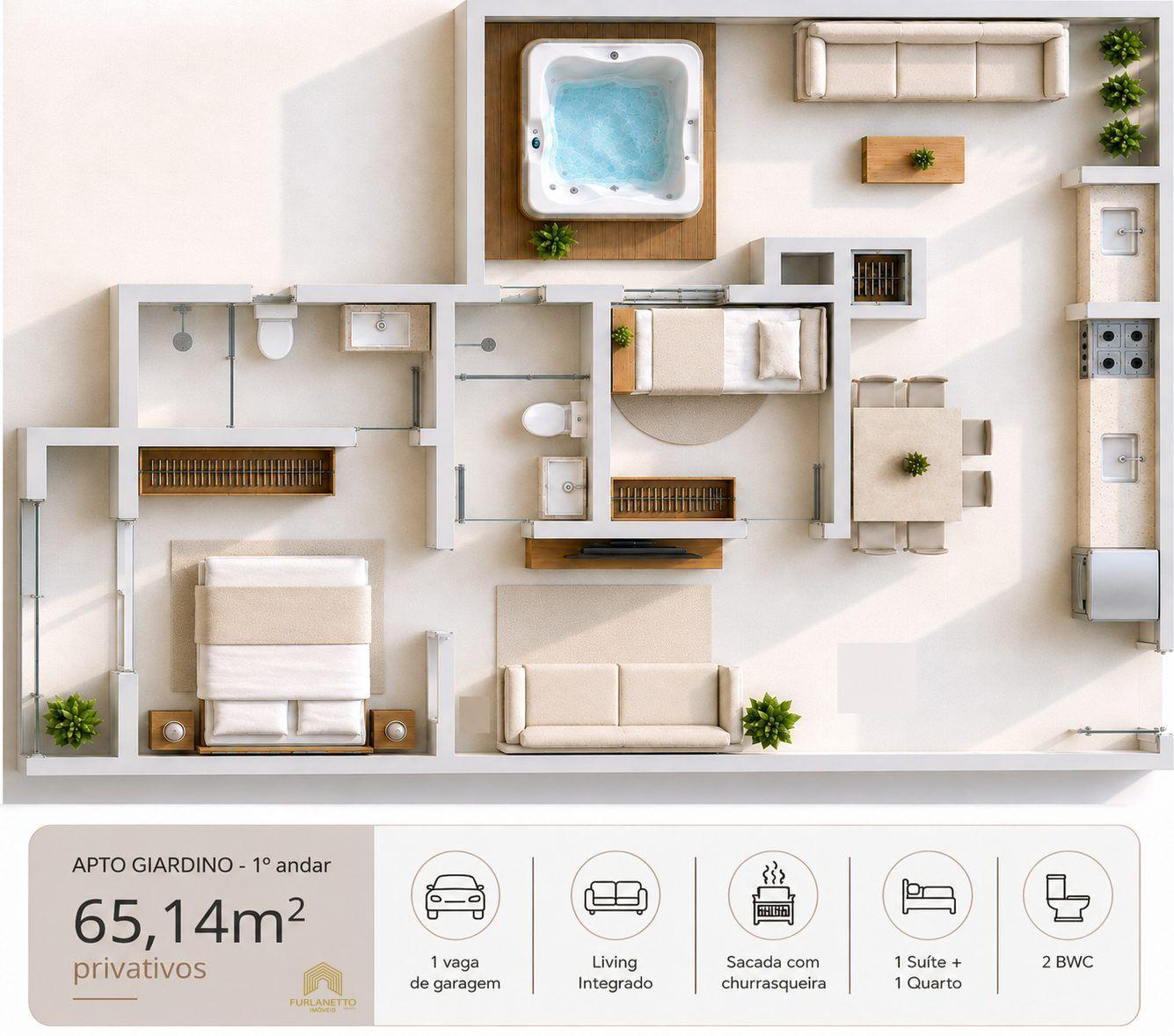 Apartamento à venda no bairro Saguaçu com suíte — foto 5