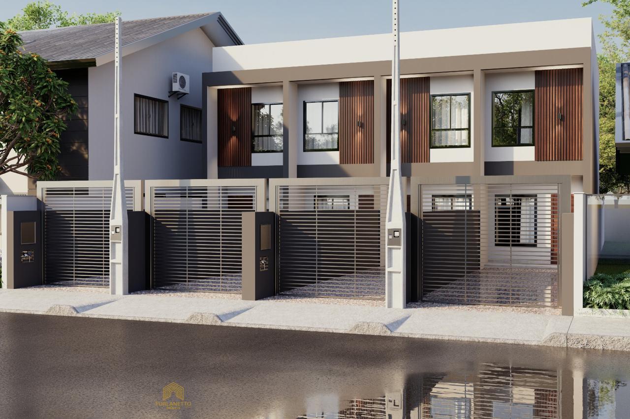 Casa Geminado a venda no espinheiros com amplo espaço nos fundos e garagem para 2 carros — foto 1