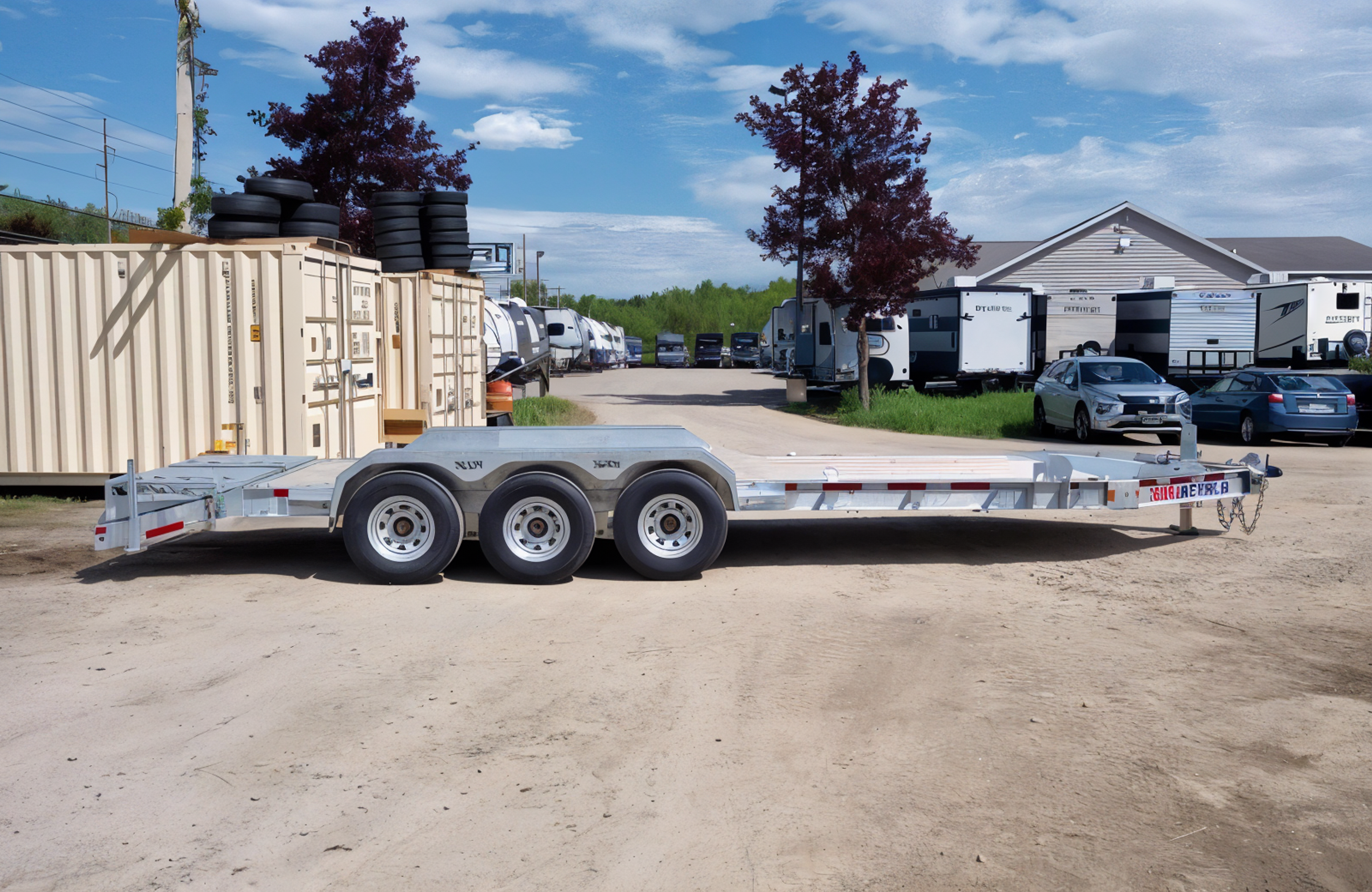 2024 N&N Trailers 7×20+3 Galvanized 22.5K Lowpro Equipment Trailer w/HD Full — view 2