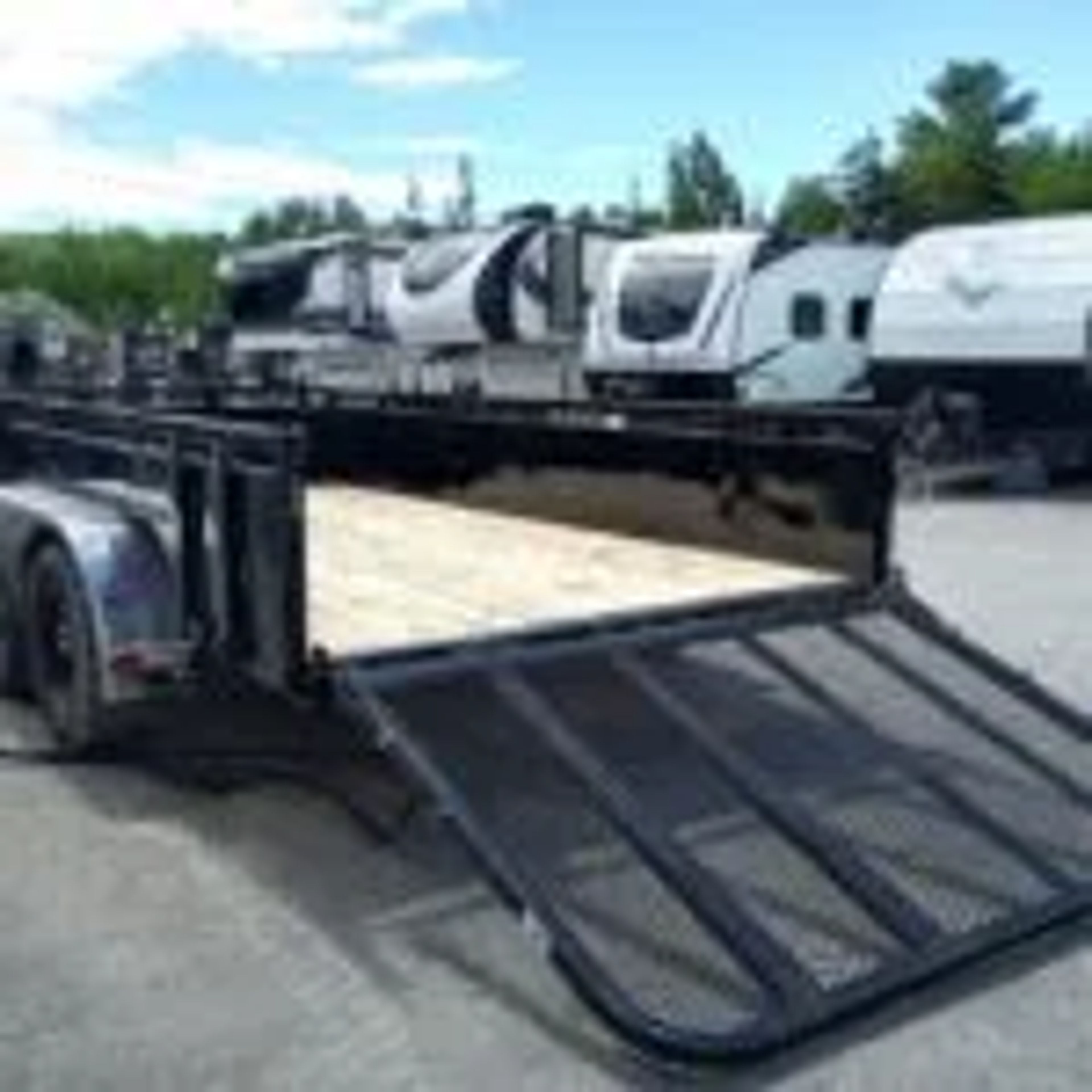 2024 PJ Trailers 7×14 7K Powder Coated Open Utility w/Rear Ramp Gate, Solid — view 6