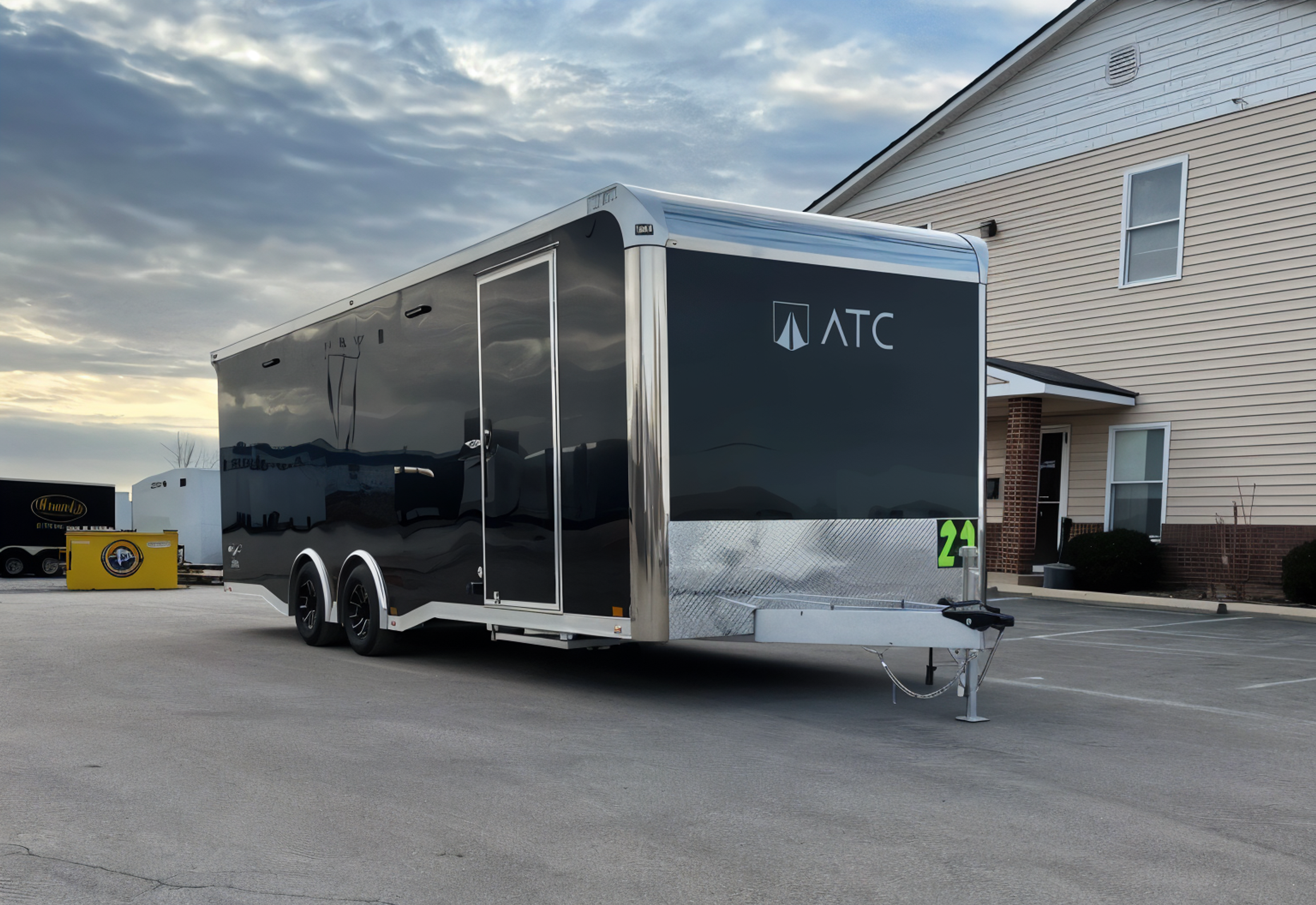 Enclosed ATC Car Trailer 2026 24ft. Aluminum ROM 400 w/Large Escape Door & — view 3