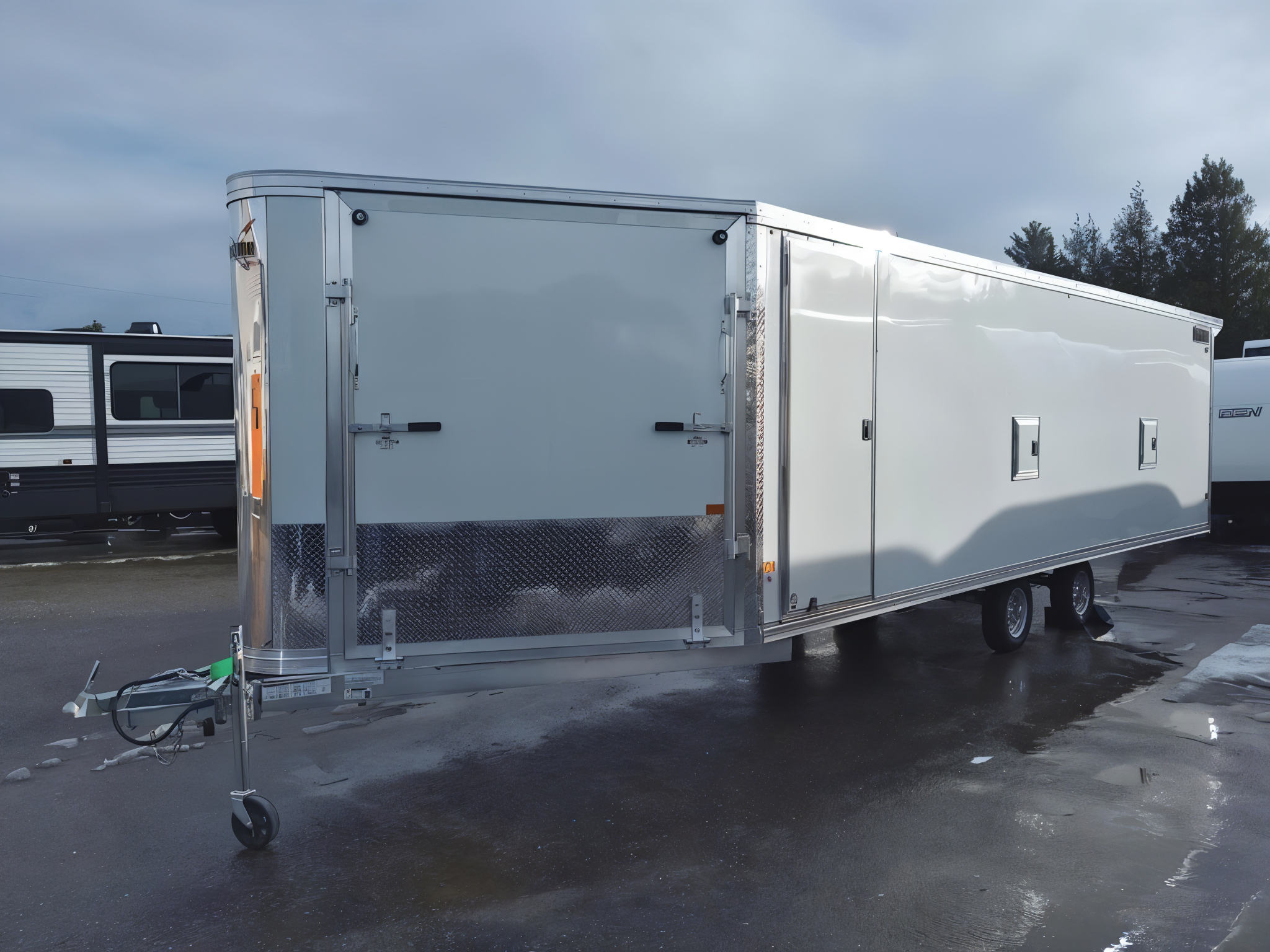 2024 Mission Trailers 101×24 Aluminum 4/5-Place Drive In/Out Deckover