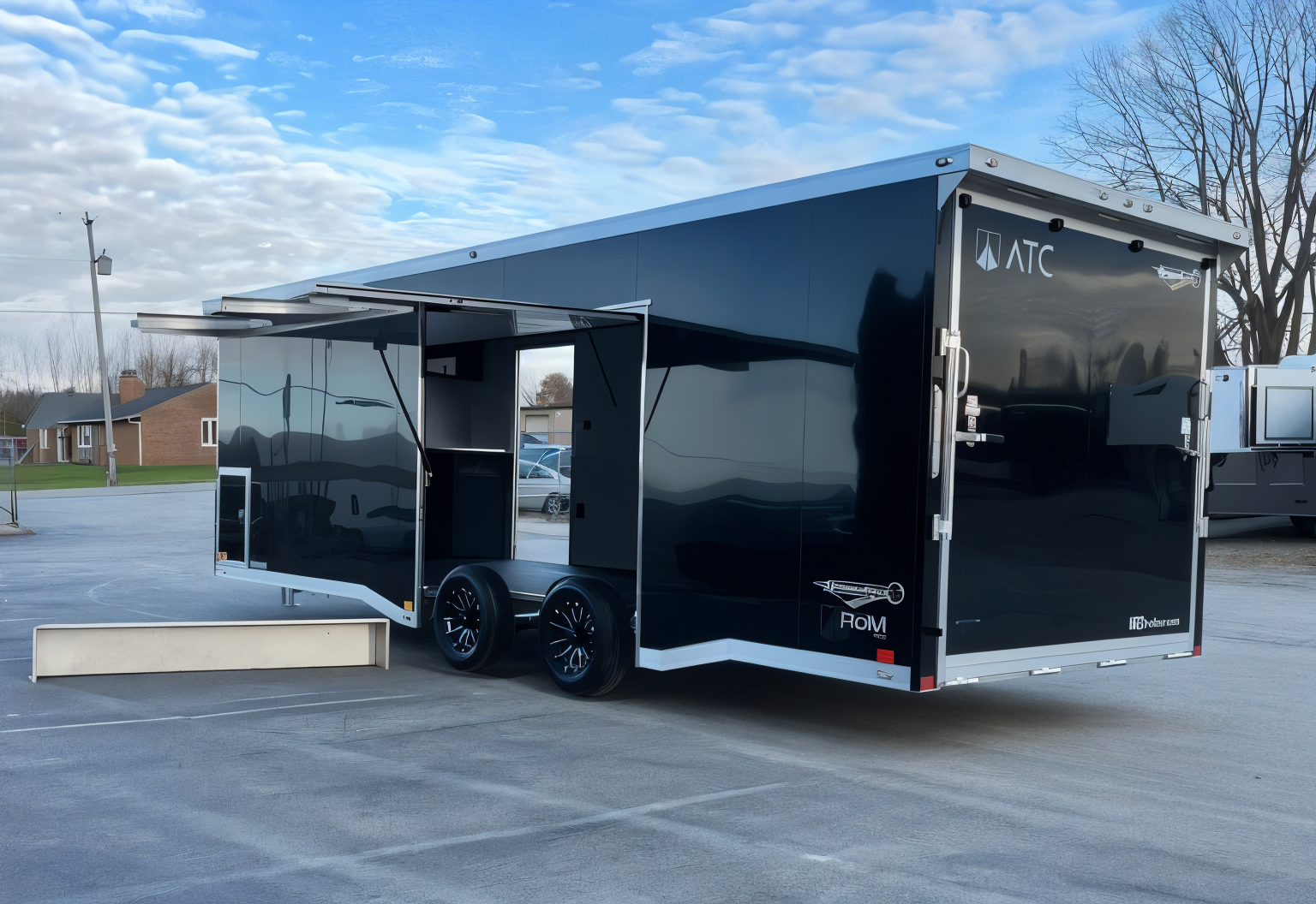 Enclosed ATC Car Trailer 2026 24ft. Aluminum ROM 400 w/Large Escape Door &