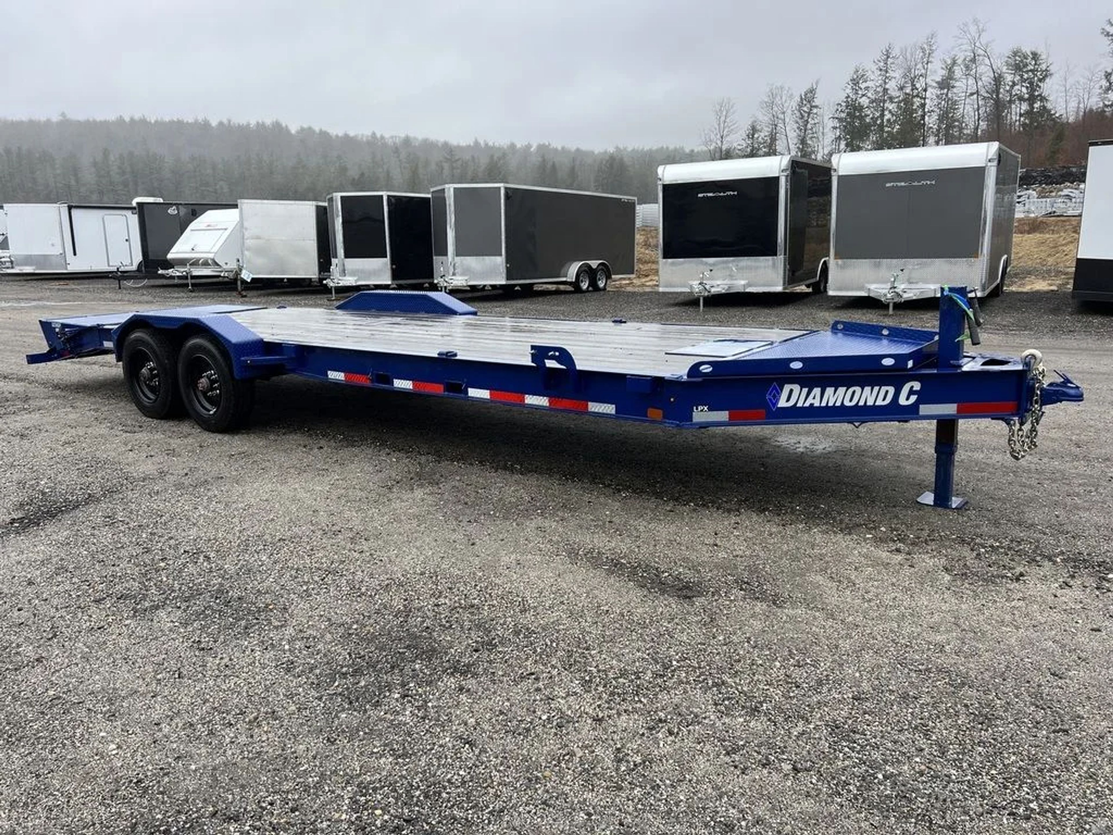 2022 Diamond C 7×24 20K Low Profile Equipment Trailer w/Max Ramps — view 2