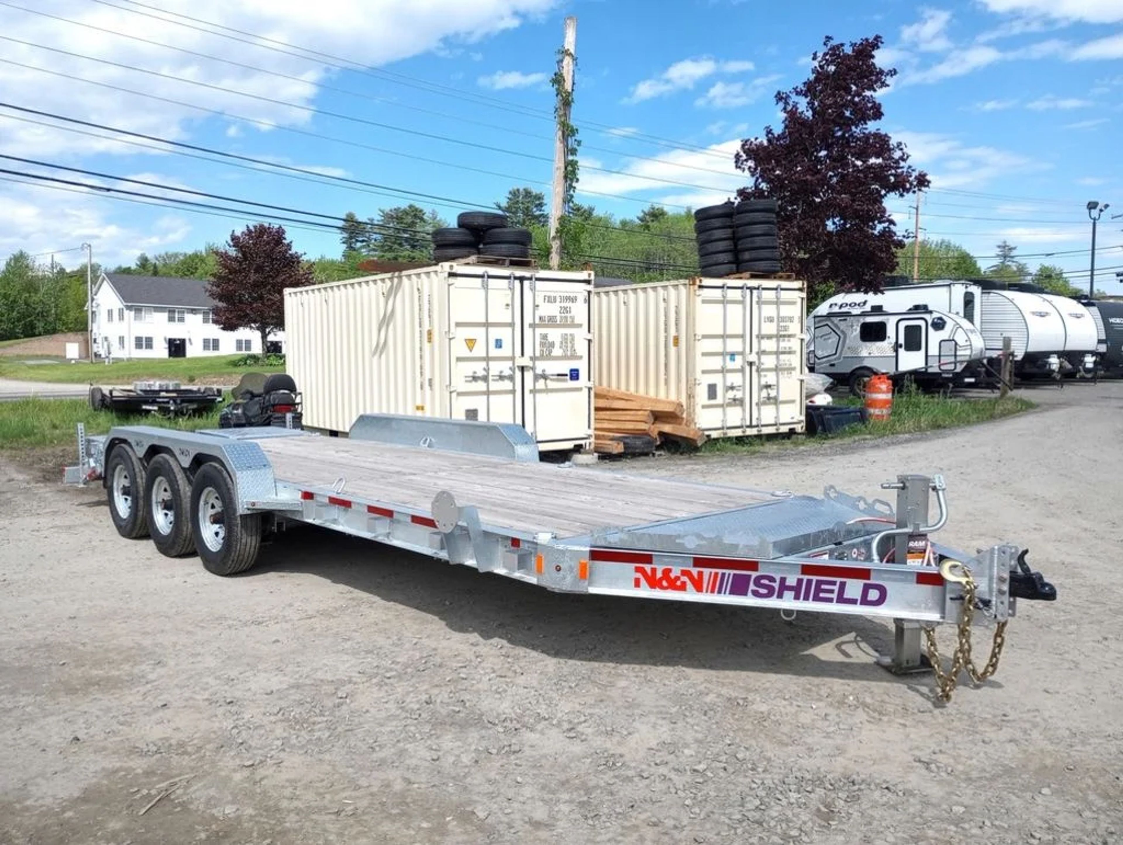 2024 N&N Trailers 7×20+3 Galvanized 22.5K Lowpro Equipment Trailer w/HD Full