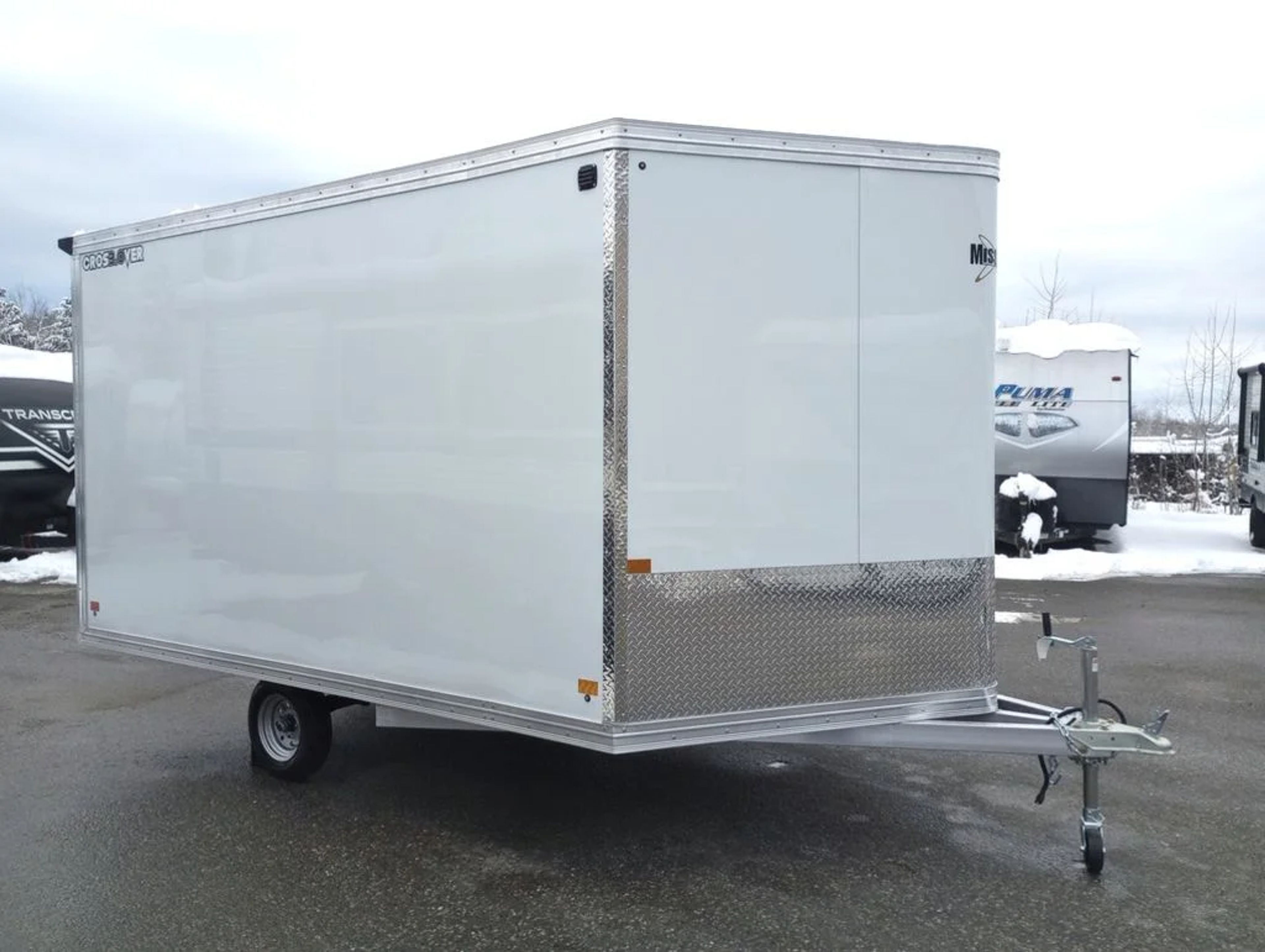 2024 Mission Trailers 101×12 Aluminum 2 Place Crossover 3.0 w/Side X Side Pkg,