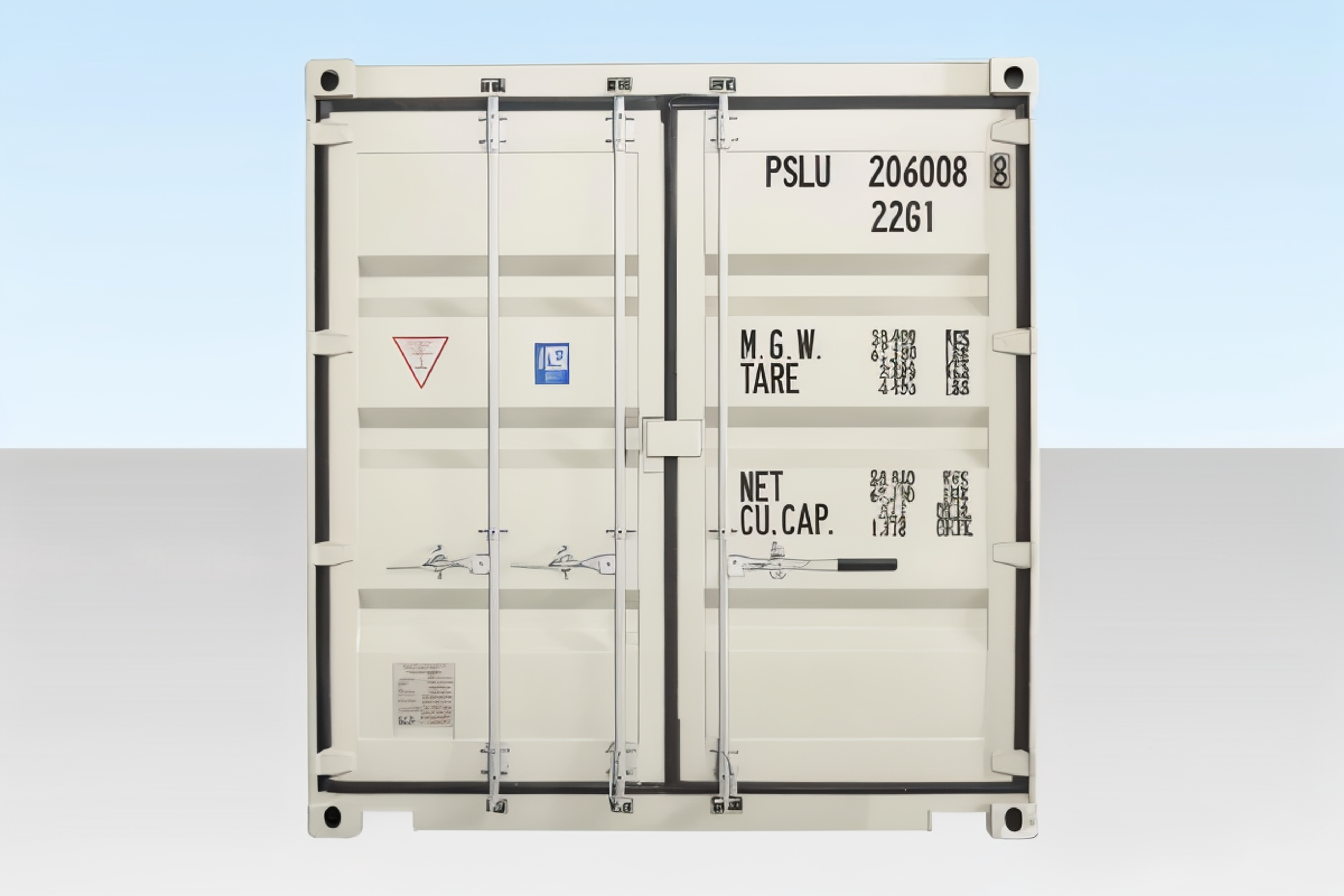20ft Shipping Container (One Trip) – White — view 4