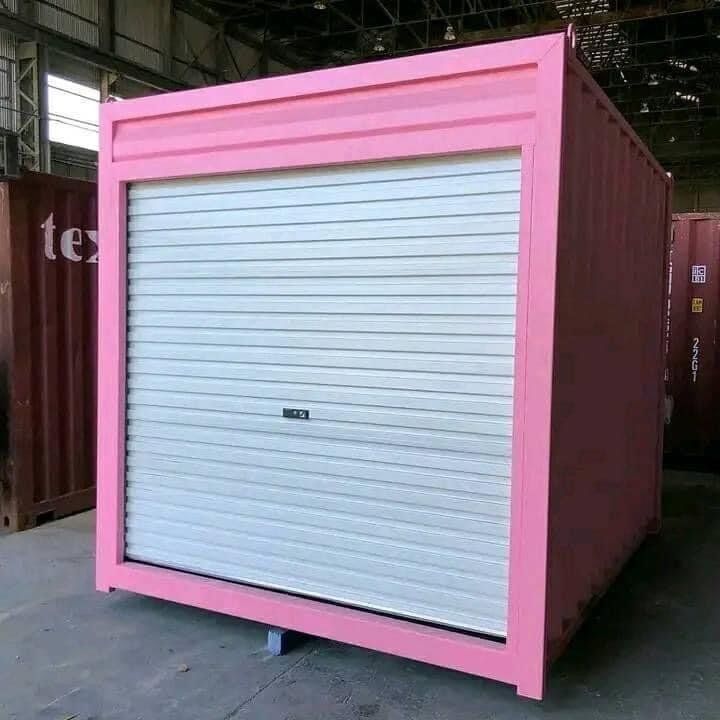 10ft Pink Container with Roll‑Up Door