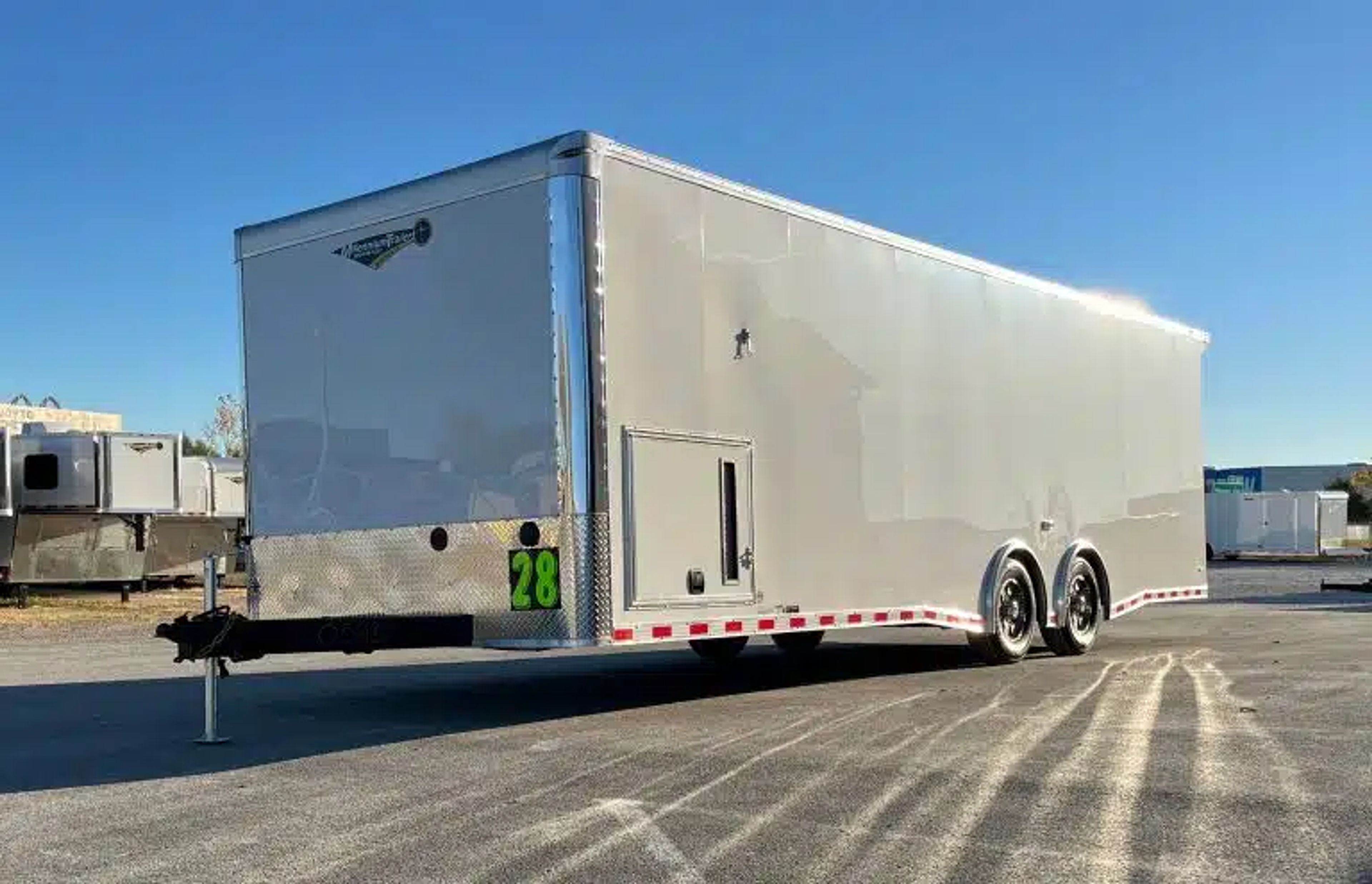 2026 28′ Millennium Extreme Car Hauler 2/6000# Spread Torsion Axles Aluminum — view 5