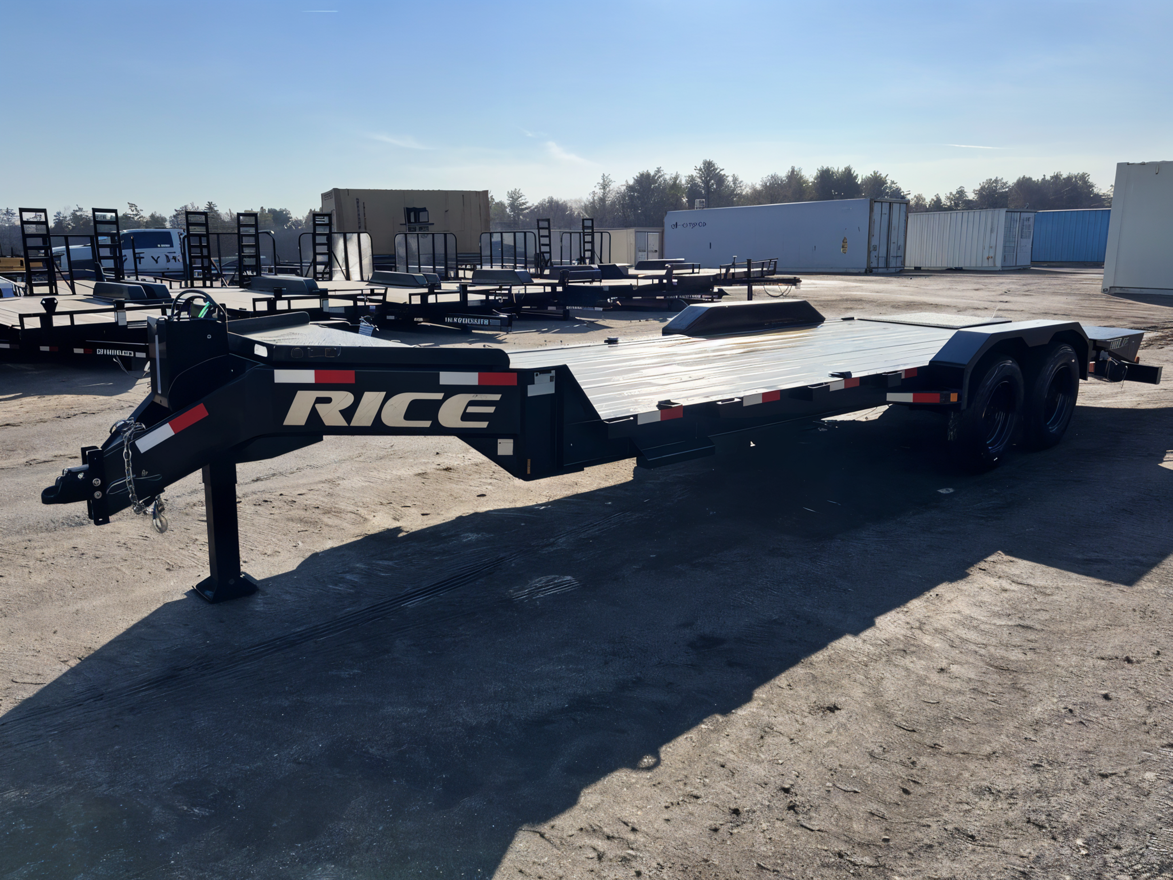2024 Rice Trailers 7X18 Promax Industrial 21K Equipment w/Hydraulic Jack & Full